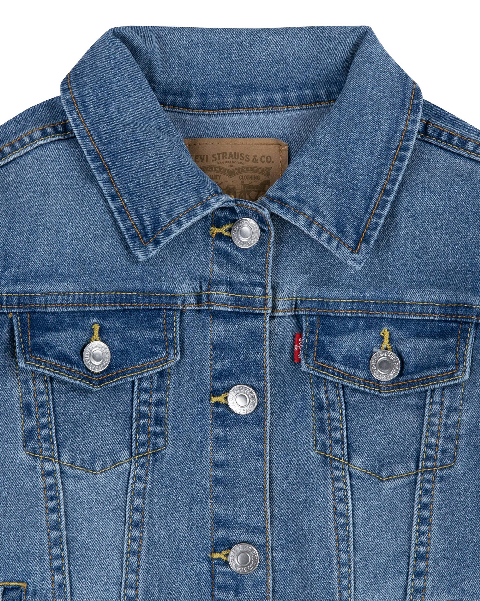 Stretch Trucker Jacket Big Girls S-xl - Medium Wash | Levi's® US Stretch Trucker Jacket Big Girls S-xl - Medium Wash | Levi's® US