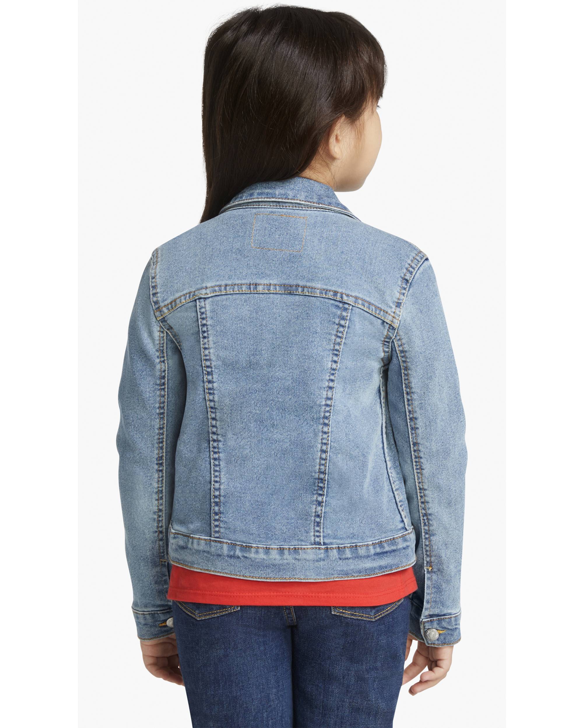 Stretch Trucker Jacket Little Girls 4-6x - Medium Wash Stretch Trucker Jacket Little Girls 4-6x - Medium Wash