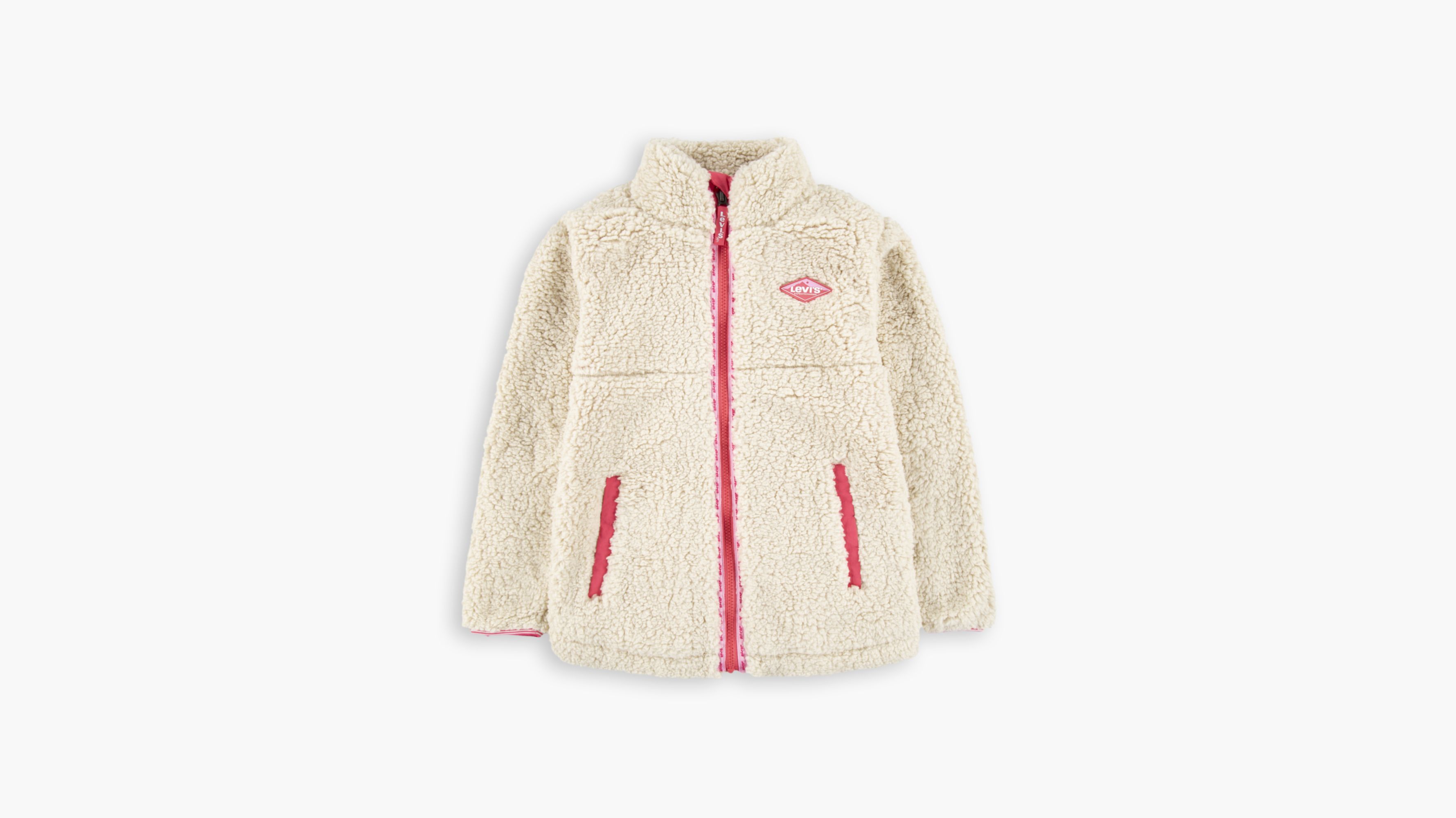 Levi's® Boxy Fit Sherpa Big Girls Jacket S-xl - Beige
