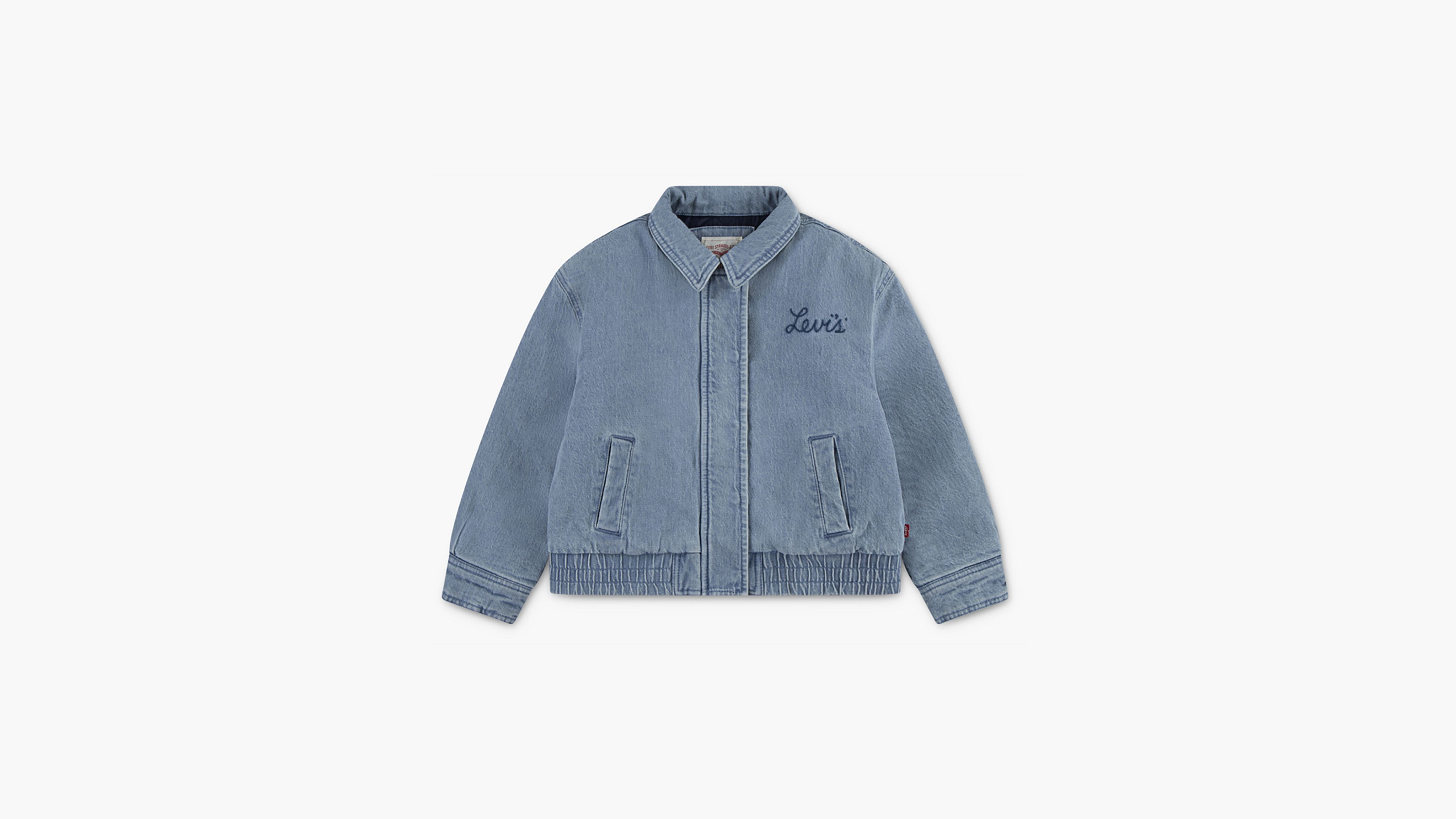 Vintage Y2K Levi Strauss Distressed Ripped Denim Jean Jacket