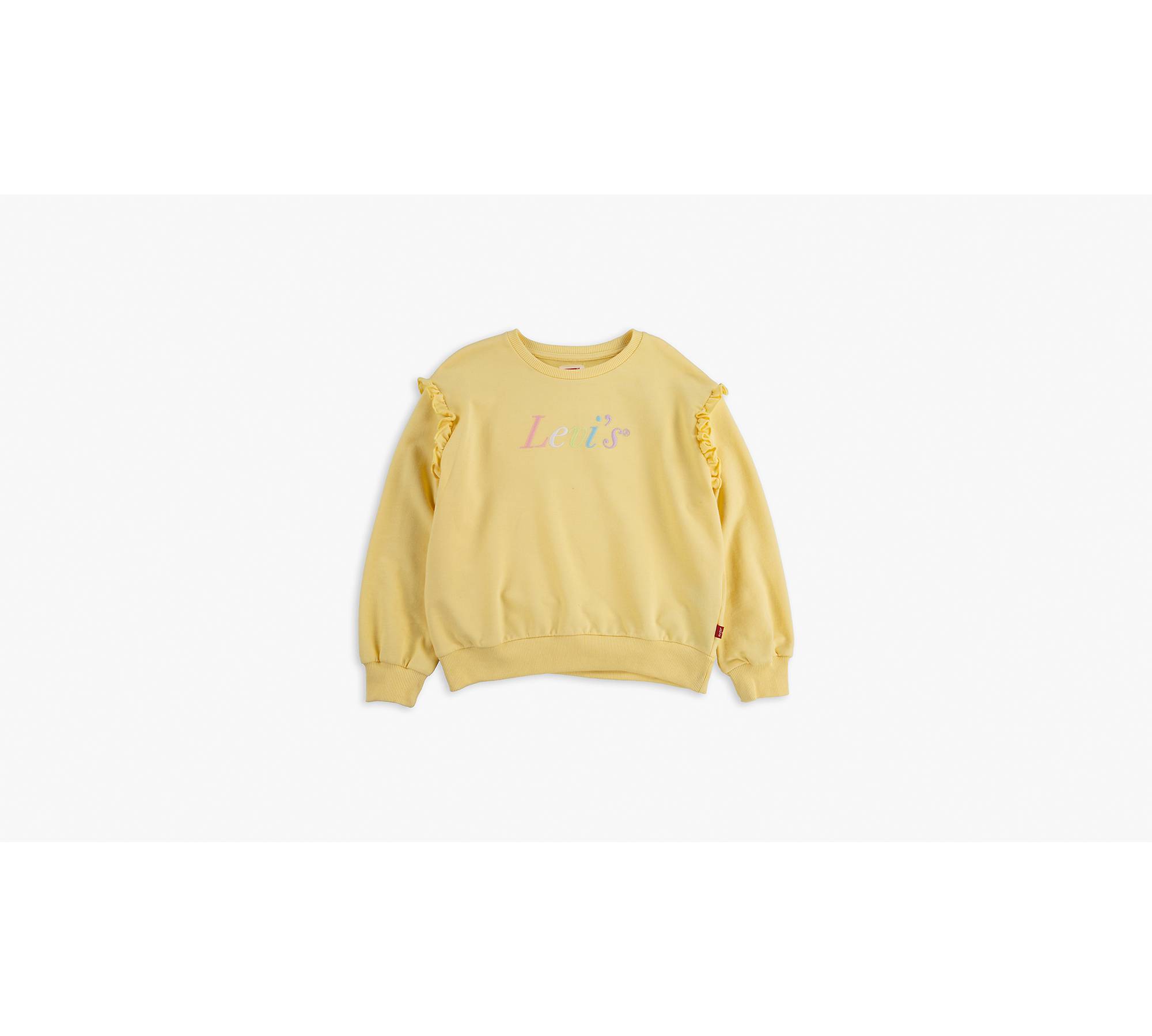 Little Girls 4-6x Balloon Sleeve Sweatshirt - Yellow | Levi's® US