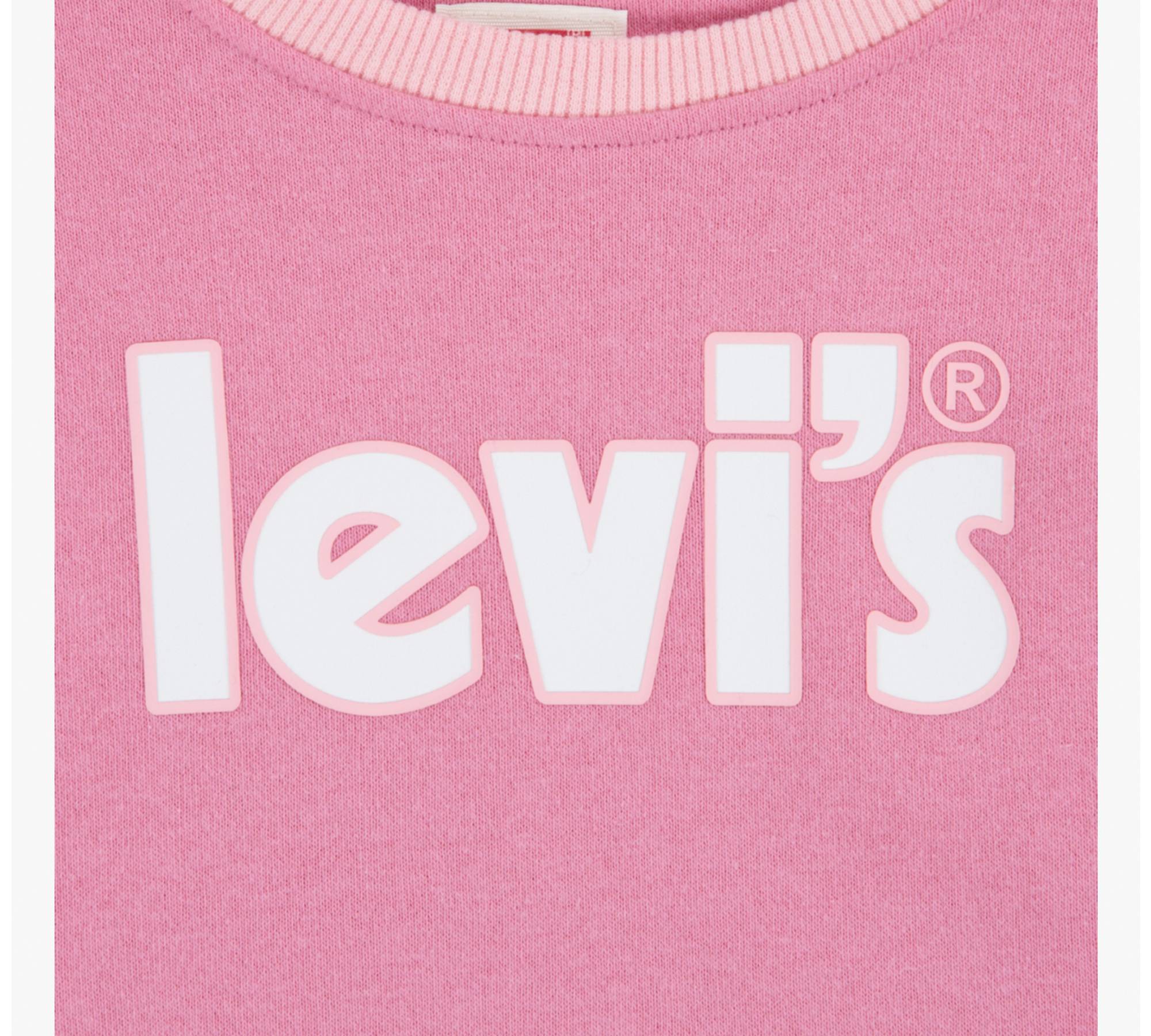 Colorblock Crewneck Shirt Little Girls 4-6x - Pink | Levi's® US