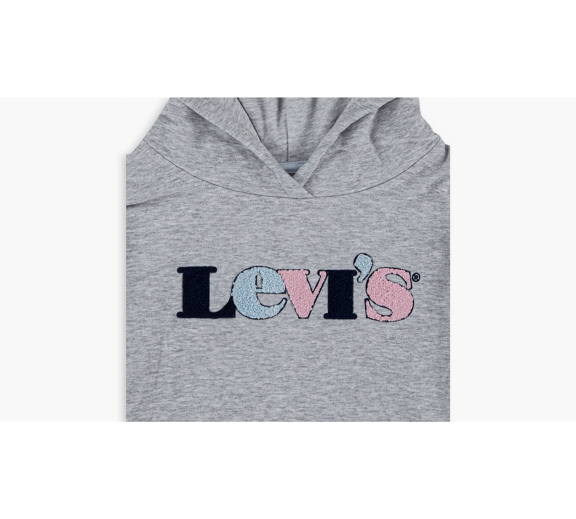Little Girls 4-6x Cropped Hoodie - Grey | Levi's® US