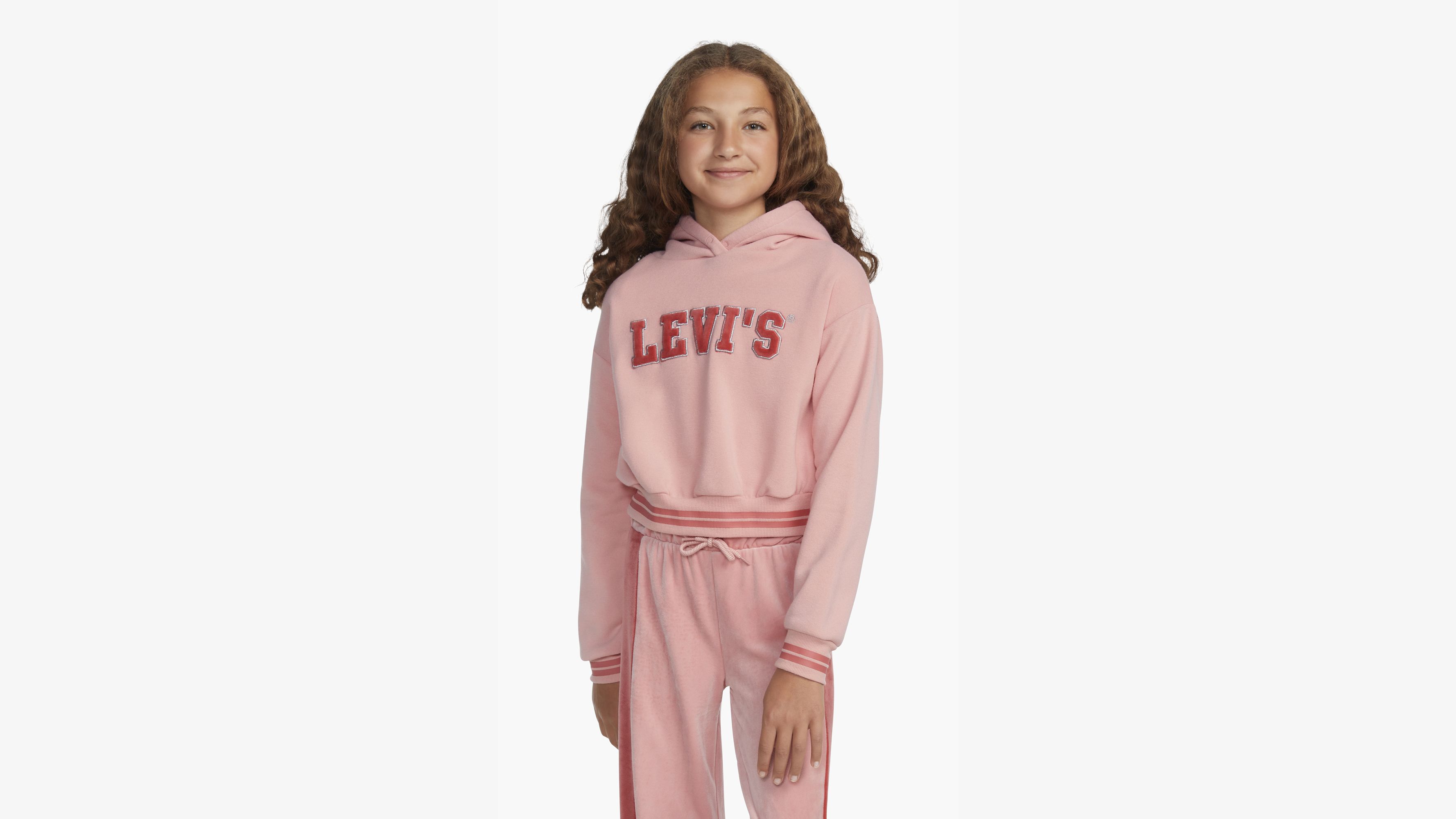 Levi s Meet and Greet Sherpa Big Girls Hoodie S XL