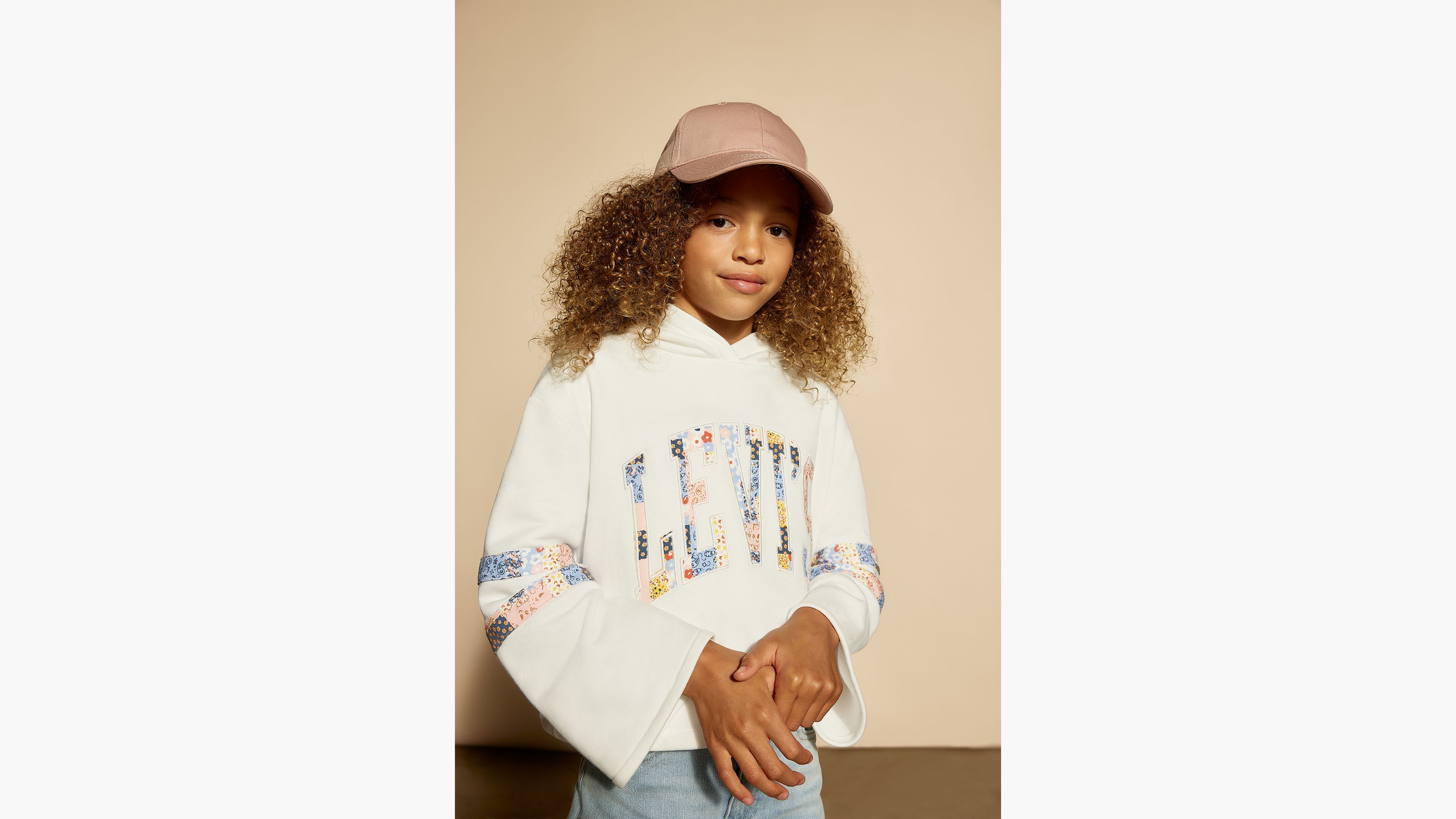 Kids best sale white hoodie