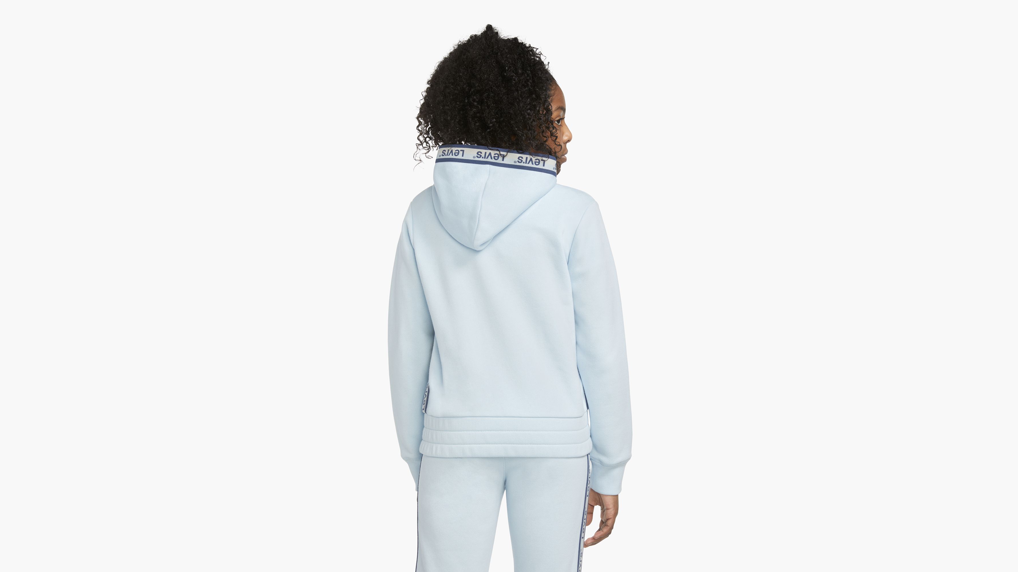 Levi's® Logo Hoodie Sweatshirt Big Girls 7-16 - Blue | Levi's® US