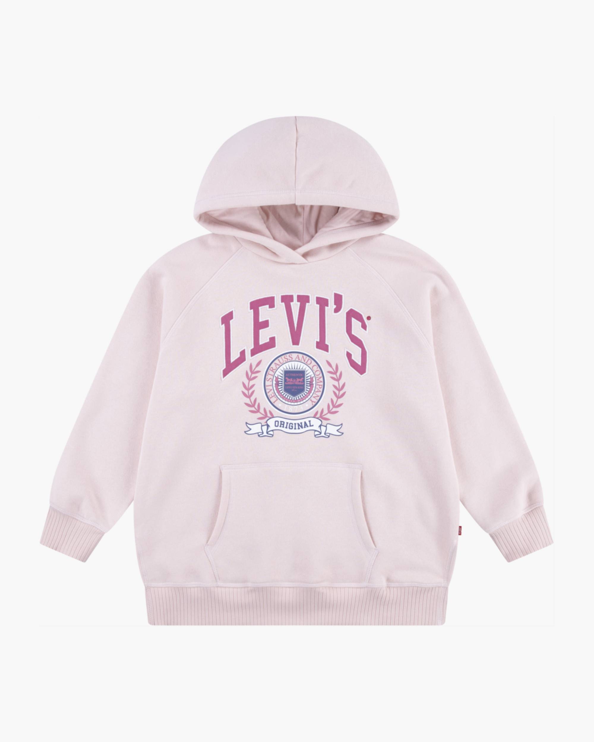 Oversized Pullover Hoodie Big Girls 7-16 - White | Levi's® US Oversized Pullover Hoodie Big Girls 7-16 - White | Levi's® US