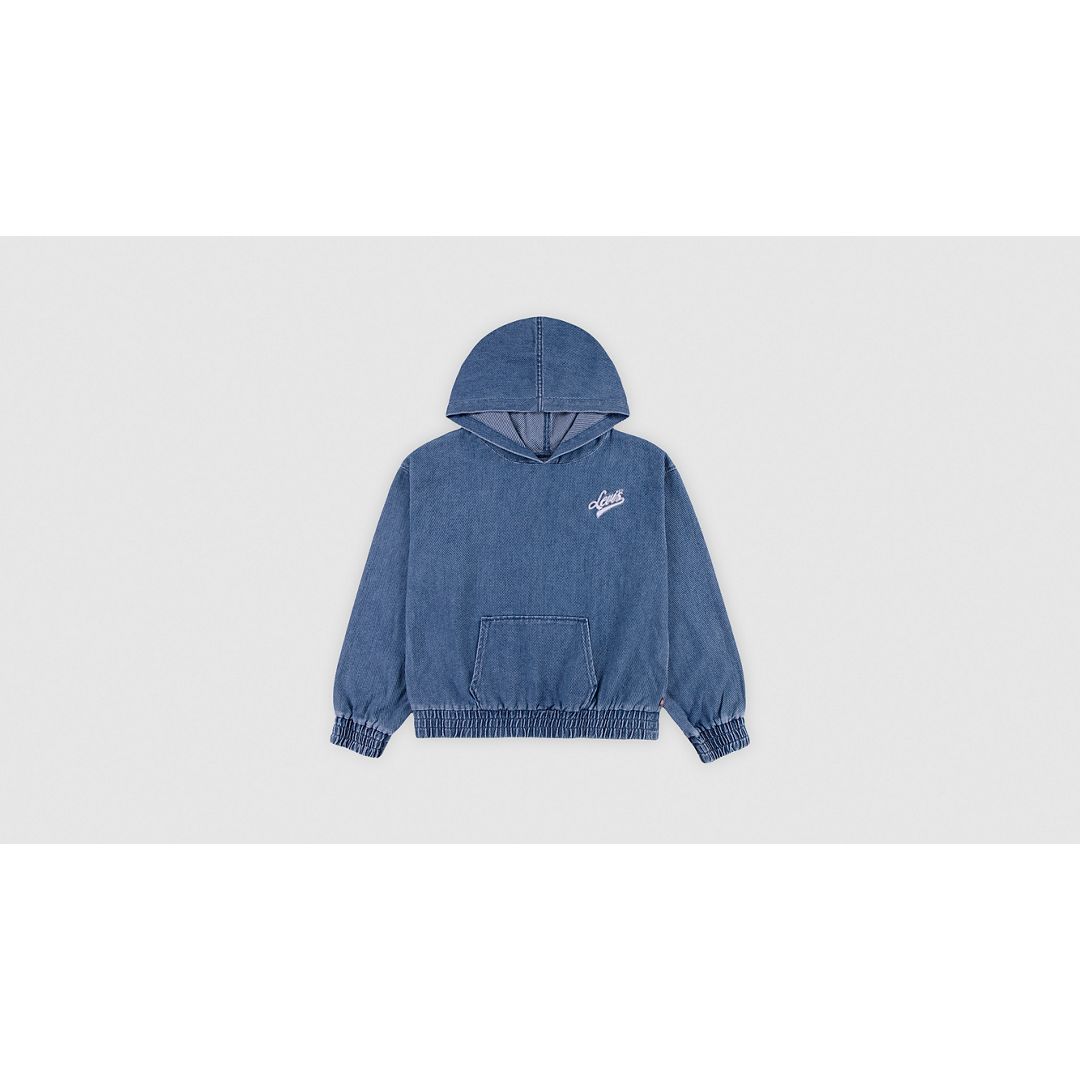 Levi's Denim Hoodie Big Girls S-xl Xl In Blue