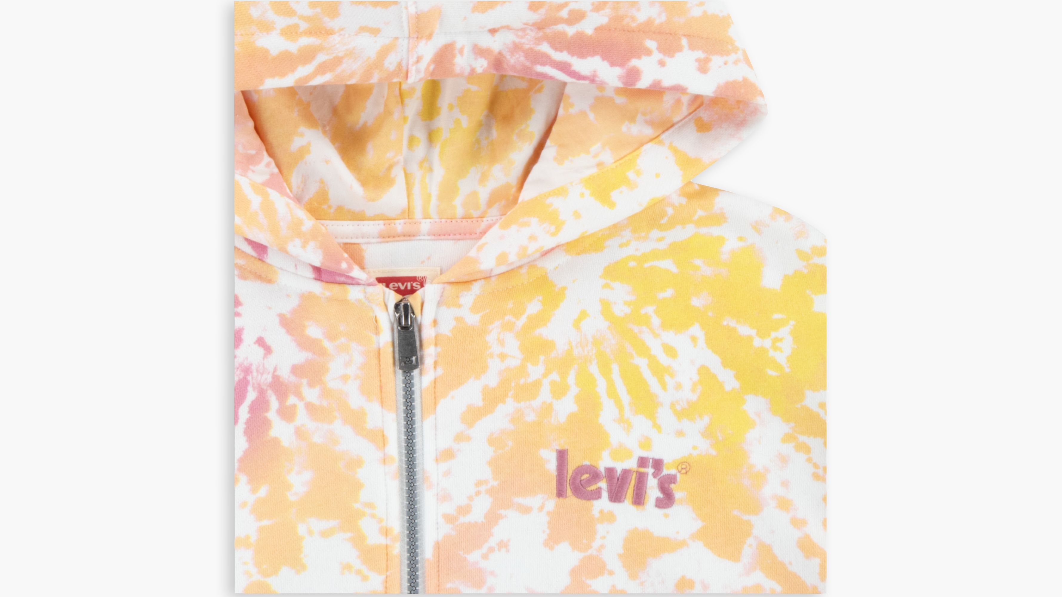 Tie Dye Oversized Full Zip Hoodie Sweatshirt Big Girls S-XL 3