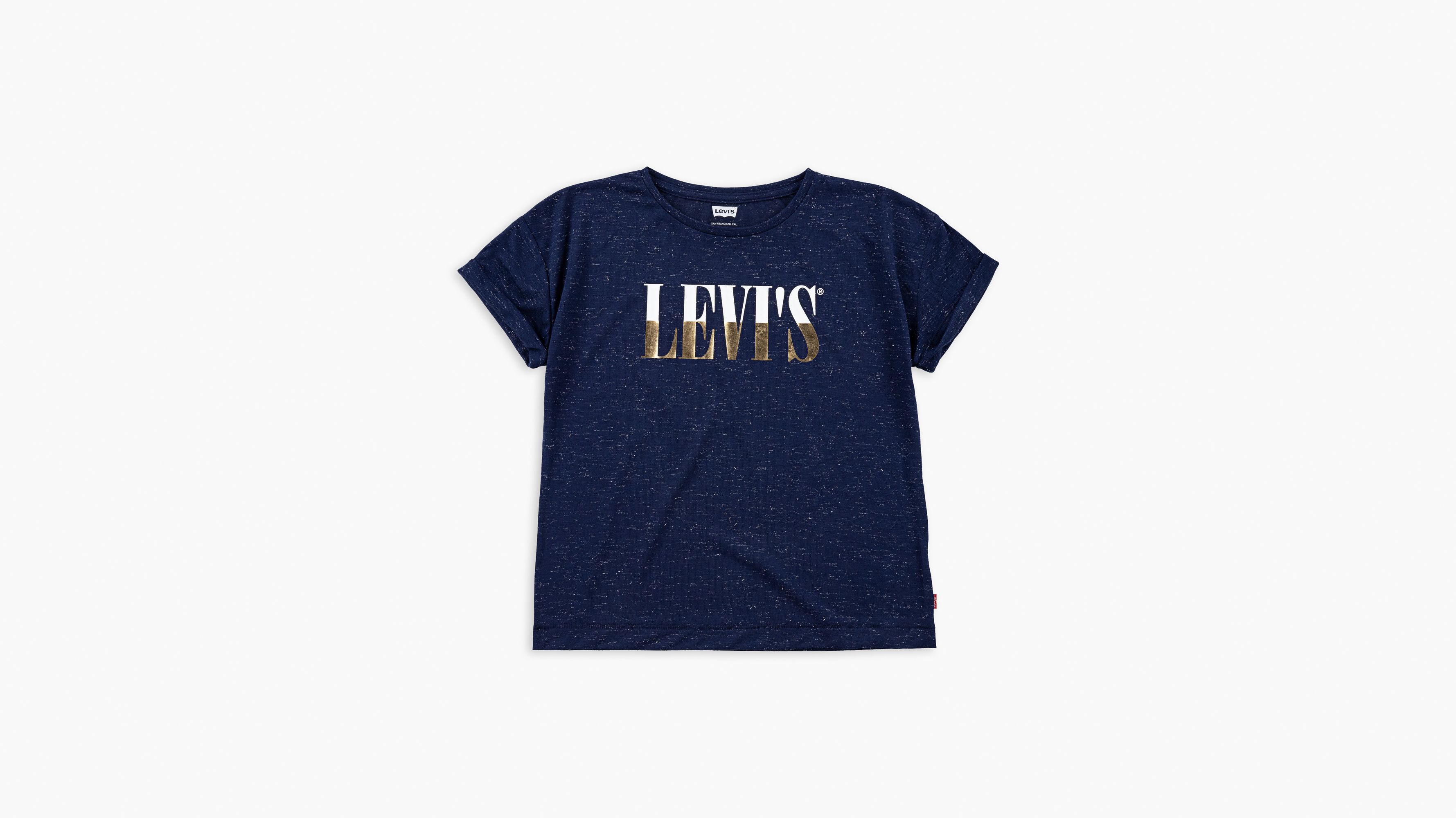 BIG GIRLS S-XL SHIMMER DROP SHOULDER TEE SHIRT