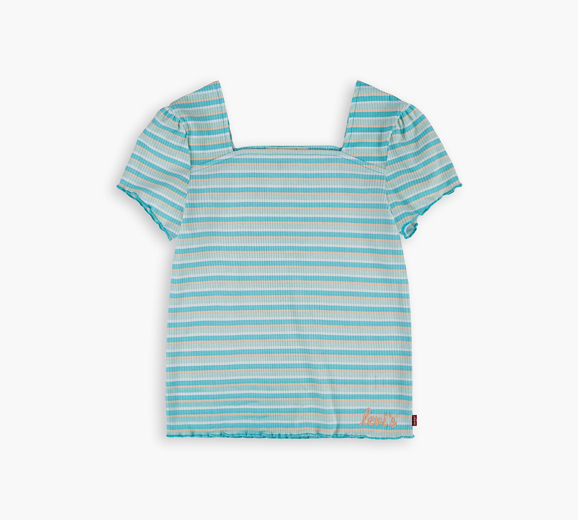 Ribbed Baby T-Shirt Little Girls 4-6x 1
