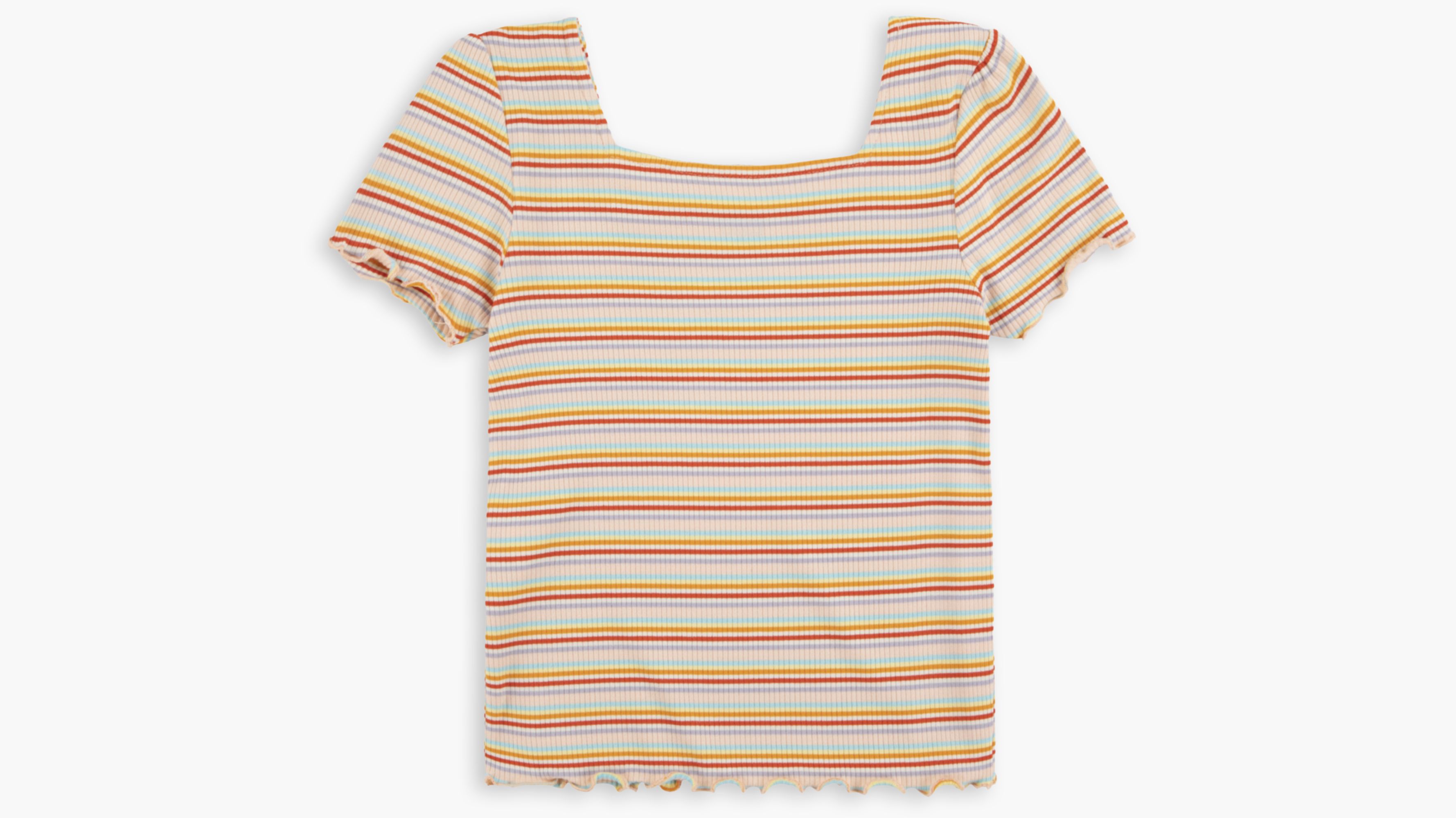 Ribbed Baby T-Shirt Big Girls S-XL 6