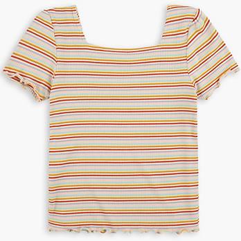 Ribbed Baby T-Shirt Big Girls S-XL 6
