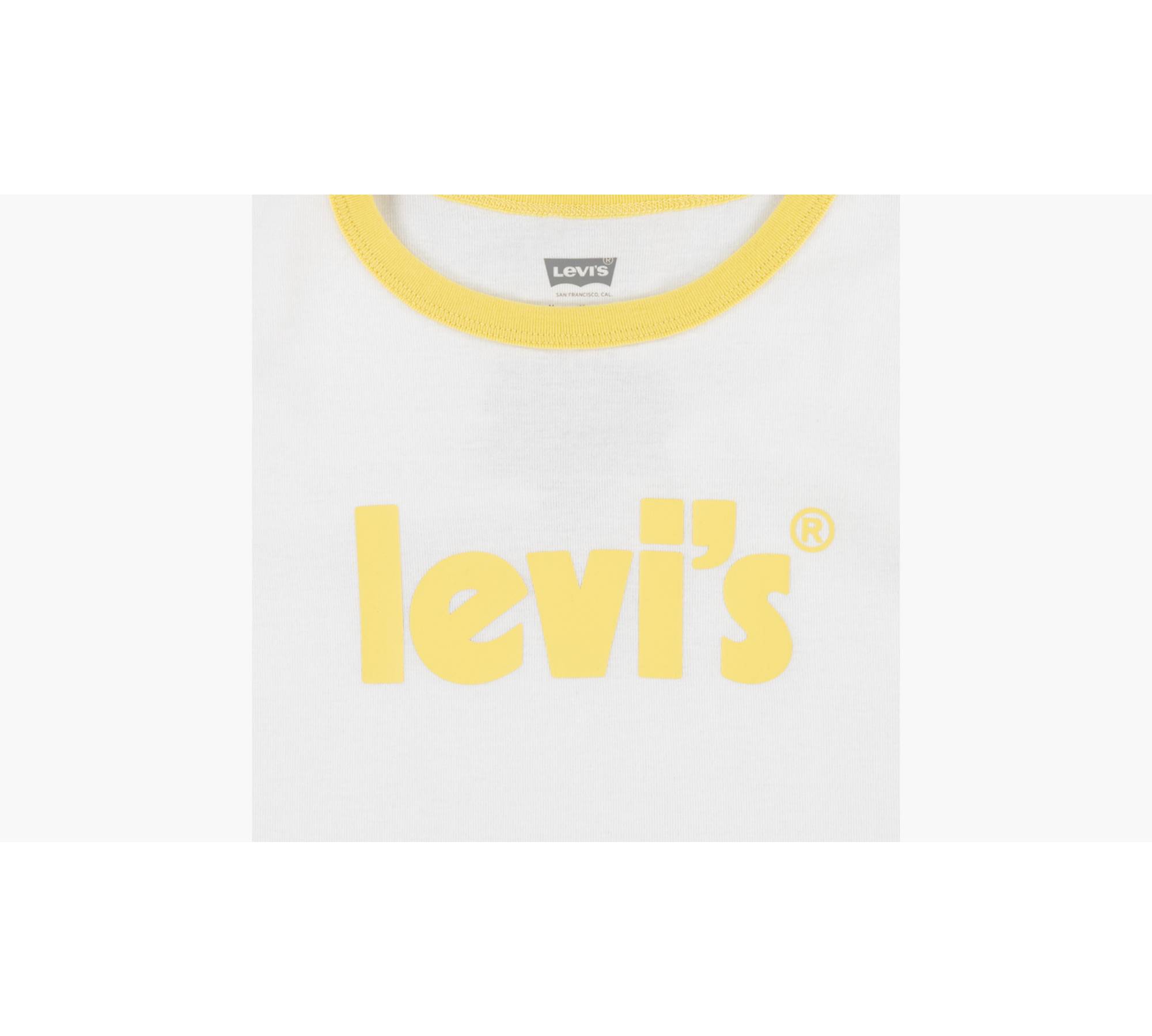 Ribbed Ringer Logo Top Big Girls S-xl - Yellow | Levi's® US
