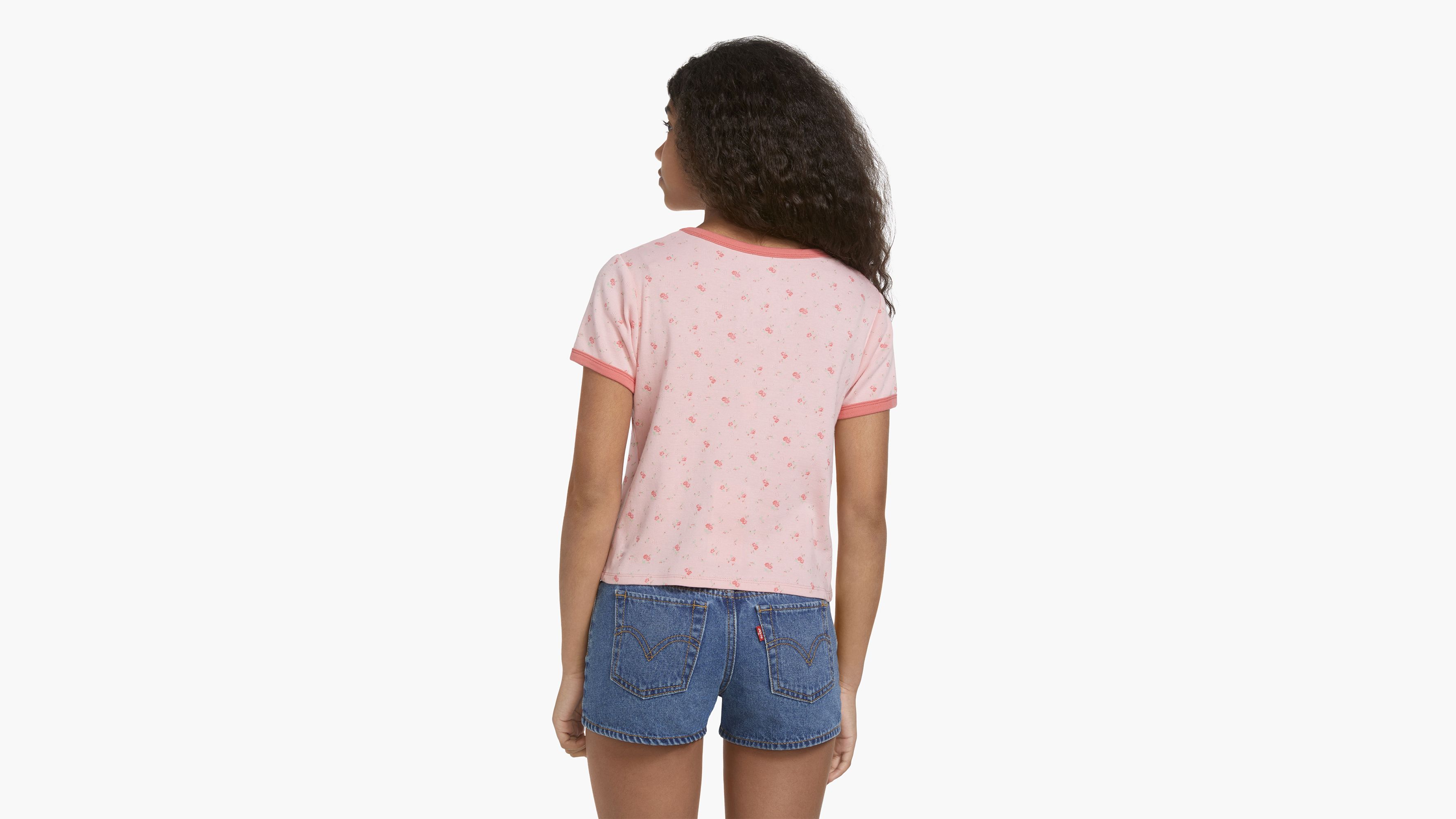 Ditsy Floral Top Big Girls S-XL 3