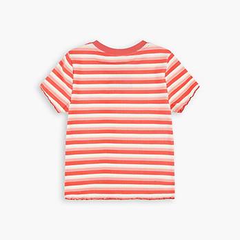 Striped Ribbed Crewneck Shirt Big Girls S-xl - Pink | Levi's® US