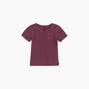 Waffle Notch Neck Top Big Girls 7-16 - Red | Levi's® US