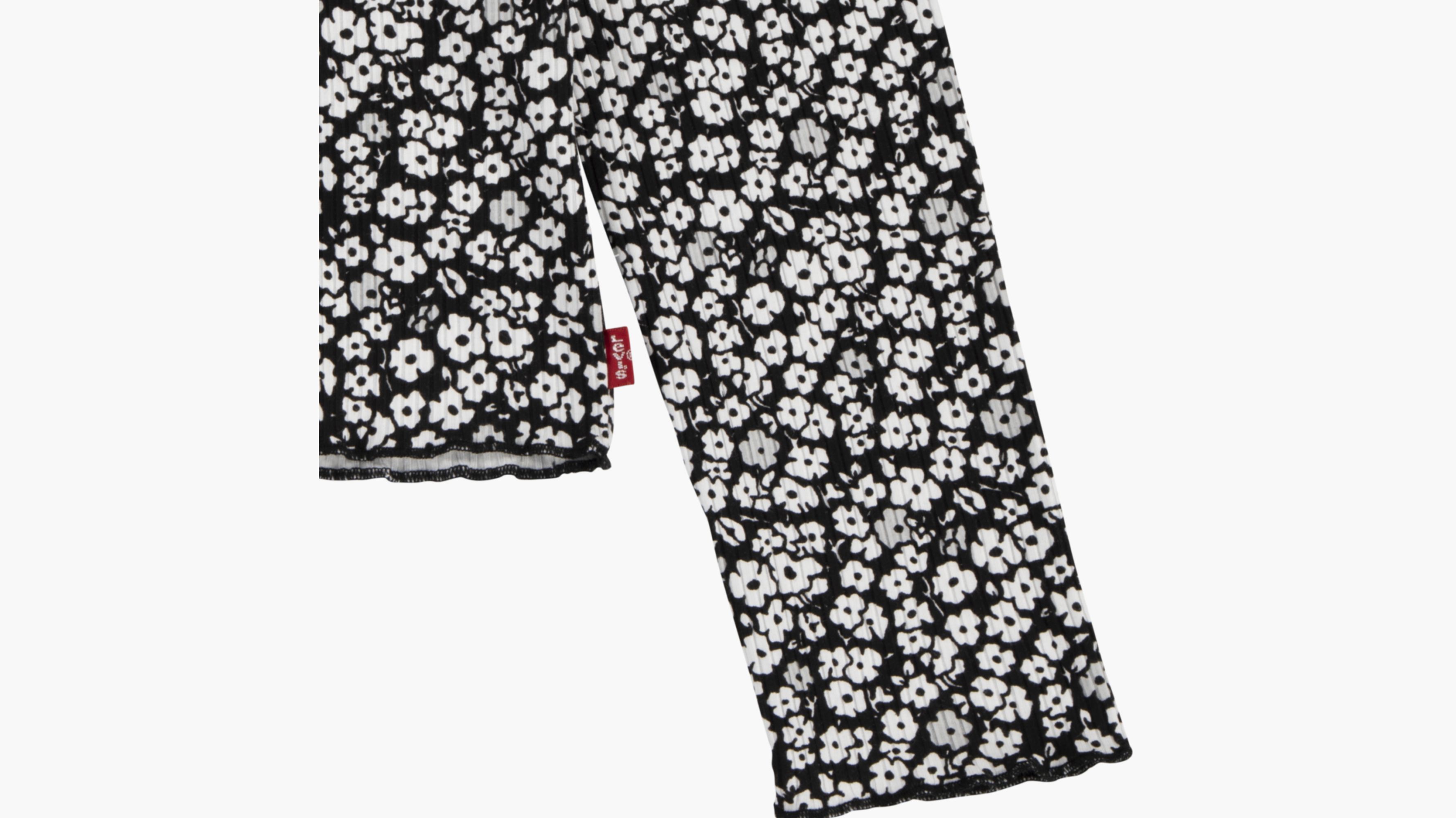 Floral Rib Top Big Girls 7-16 7