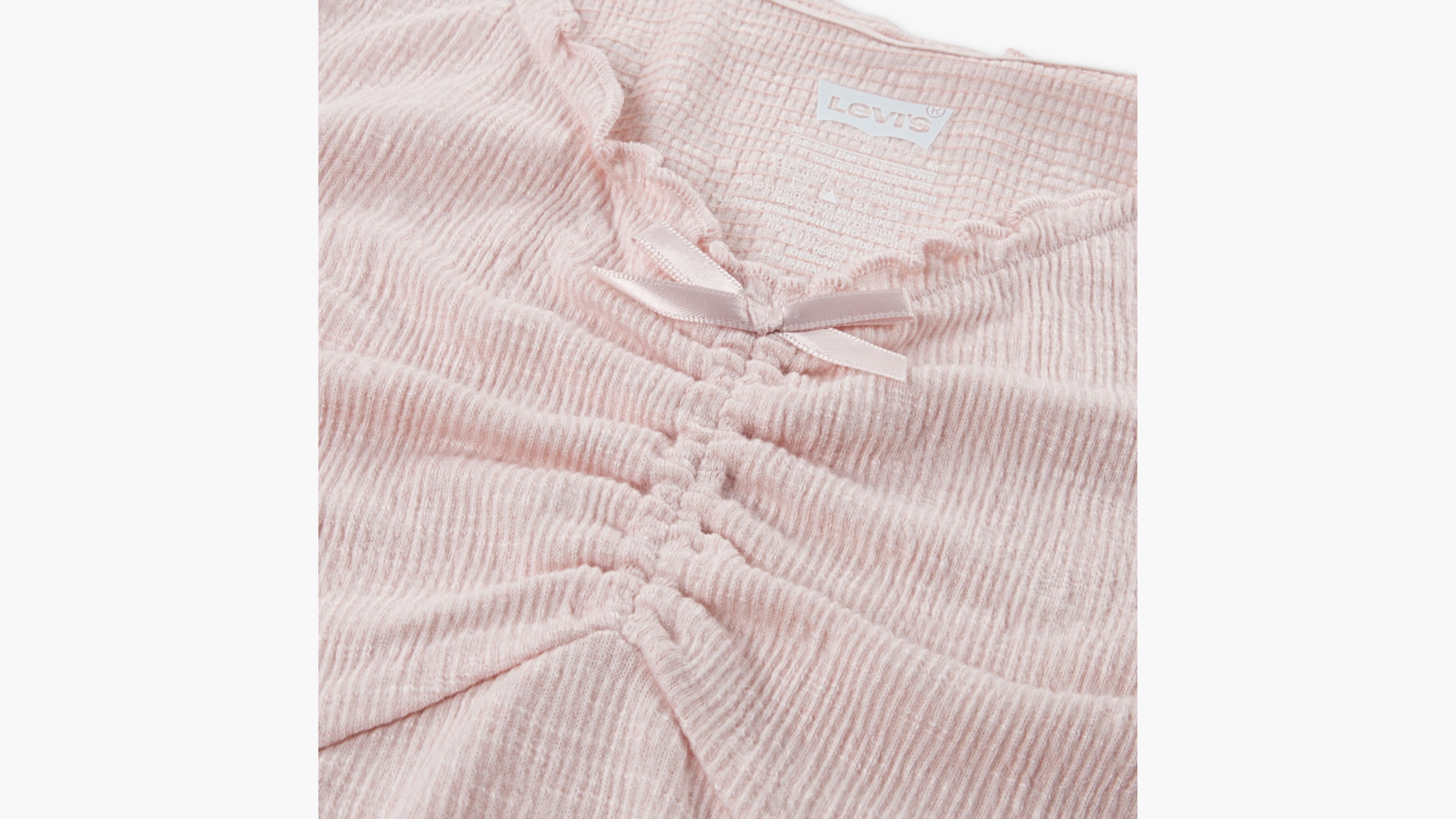 Levi's Bow Purl Edge Tank Top Big Girls S-xl Xl In English Rose