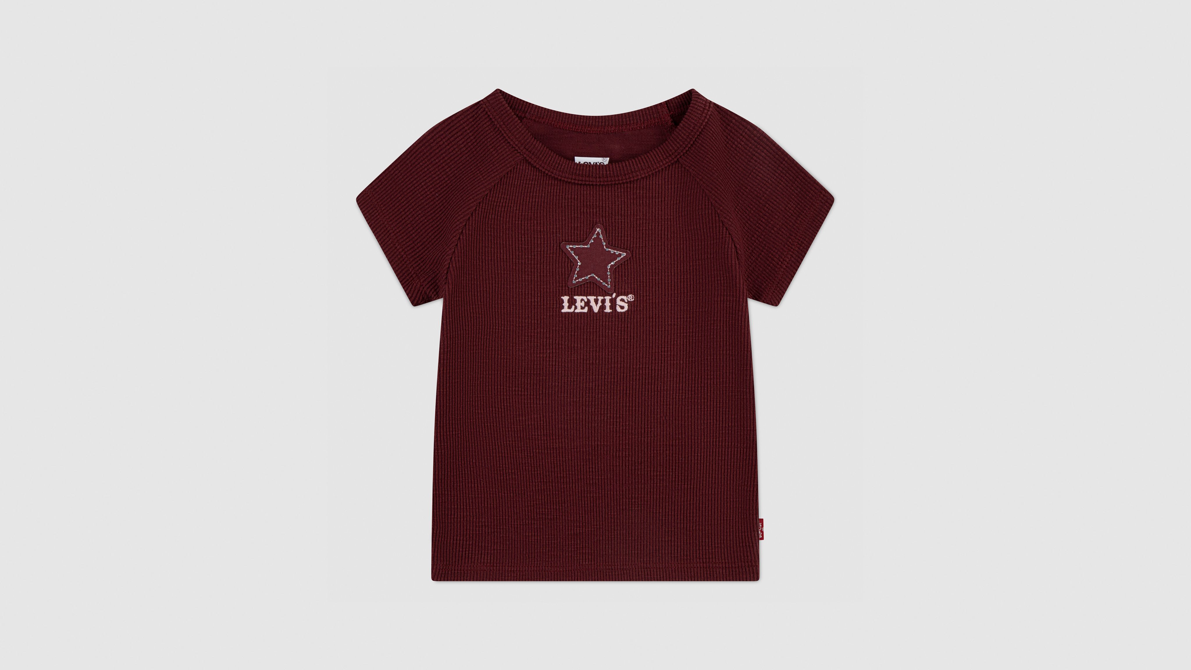 Levi's Levis Color Block Raglan Top Toddler Girls 2t-4t 4t In Burgundy