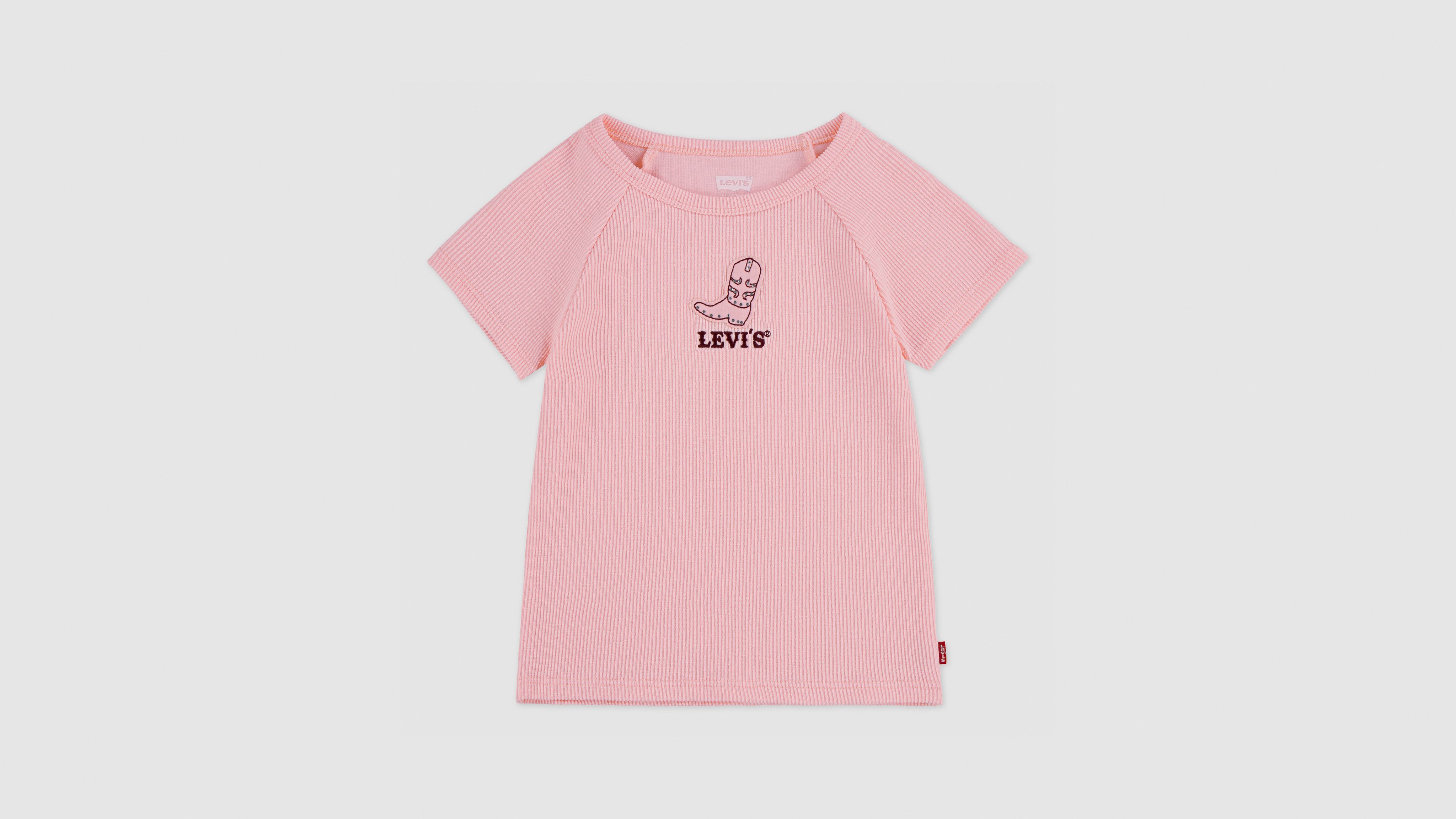 Levi's Levis Color Block Raglan Top Little Girls 4-6x 6x In Pink