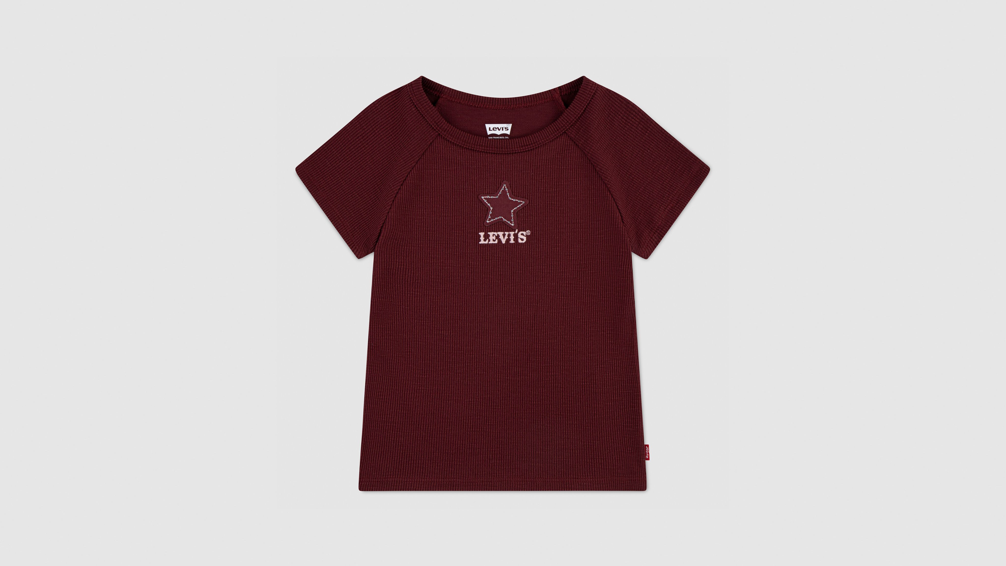 Levi's Levis Color Block Raglan Top Little Girls 4-6x 6x In Brown