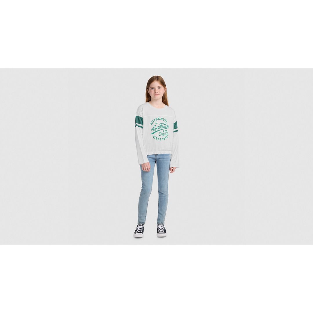 Levi's Levis Varsity Ls Tee Big Girls S-xl T-shirt S