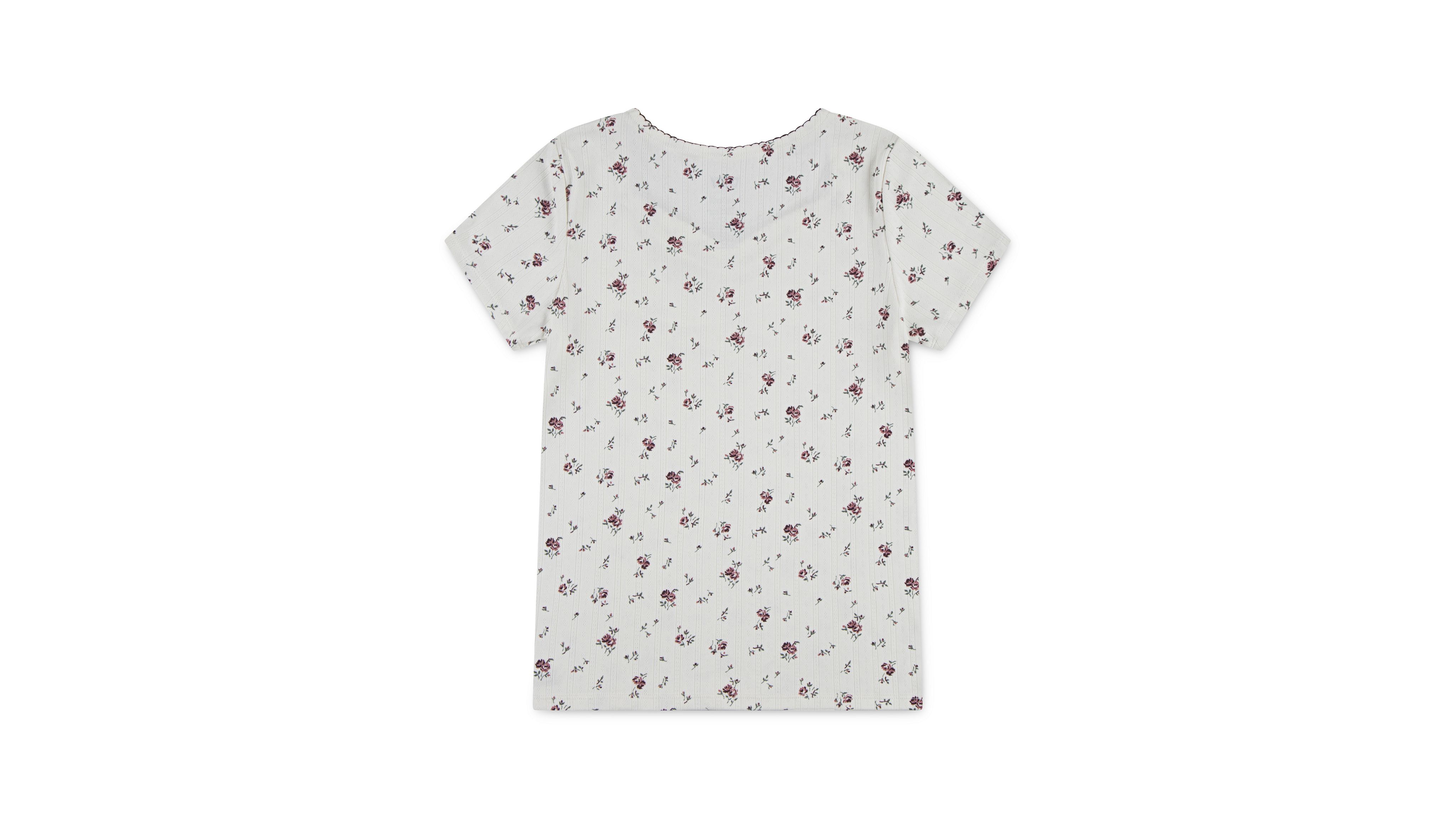 LEST ROSE カットソー Floral Embroidery Knit Top Big Girls S-xl - Pink | Levi's® US