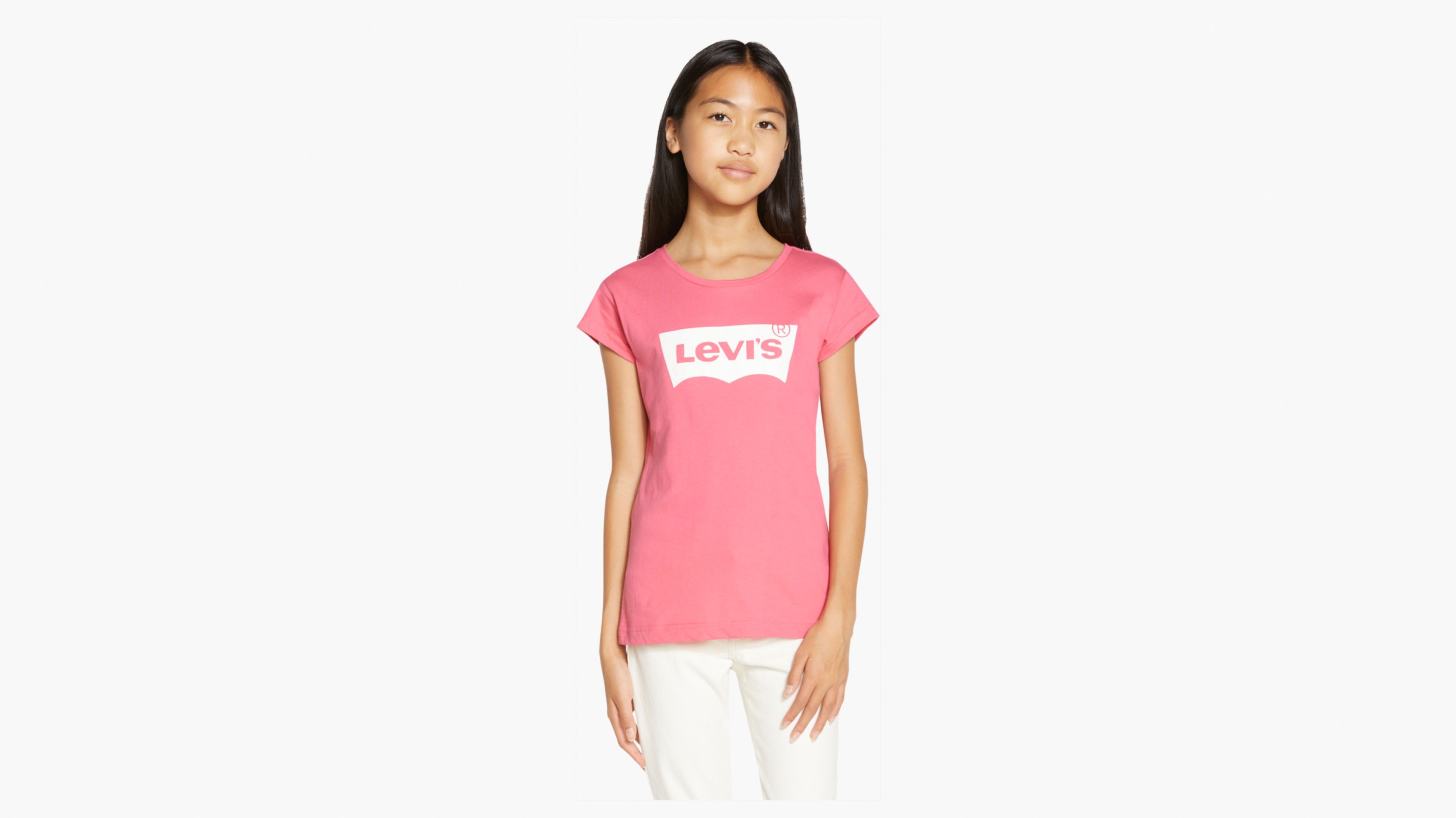 Levi s Logo T shirt Big Girls S xl Pink Levi s US