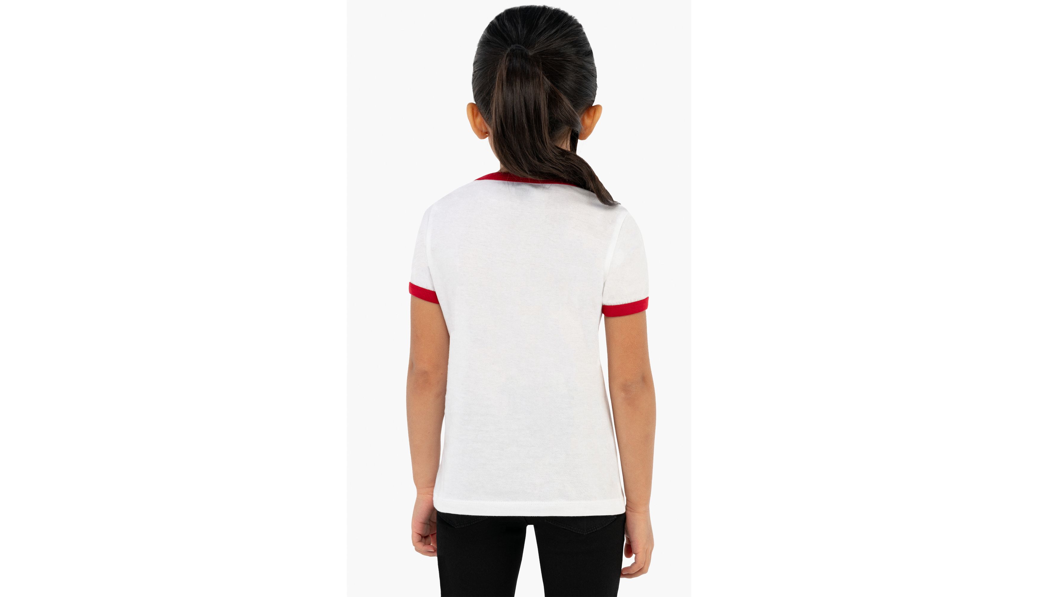 Levi's® Oversized Batwing Ringer Tee Little Girls 4-6x 2