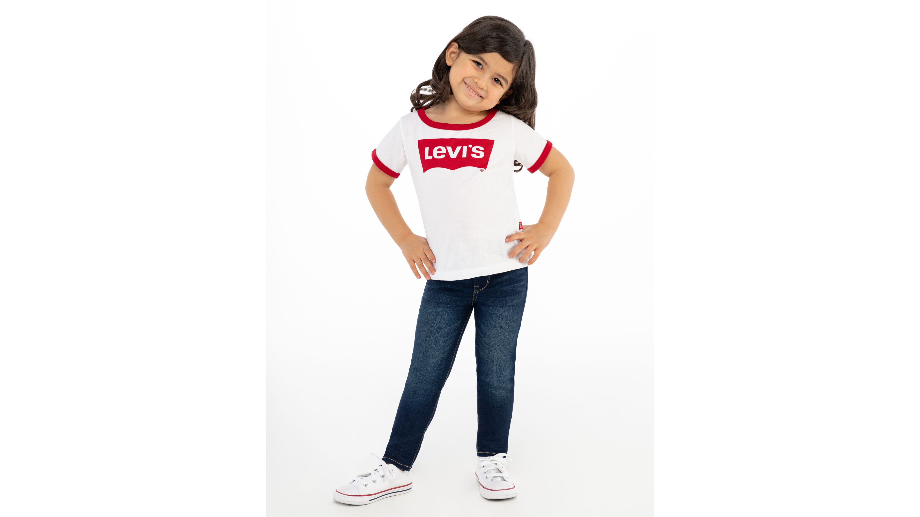 Toddler Girls 2t-4t Retro Ringer Tee Shirt - White | Levi's® US