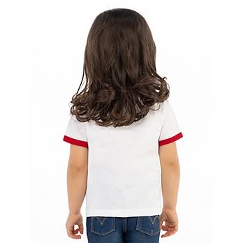 Toddler Girls 2T-4T Retro Ringer Tee Shirt 2