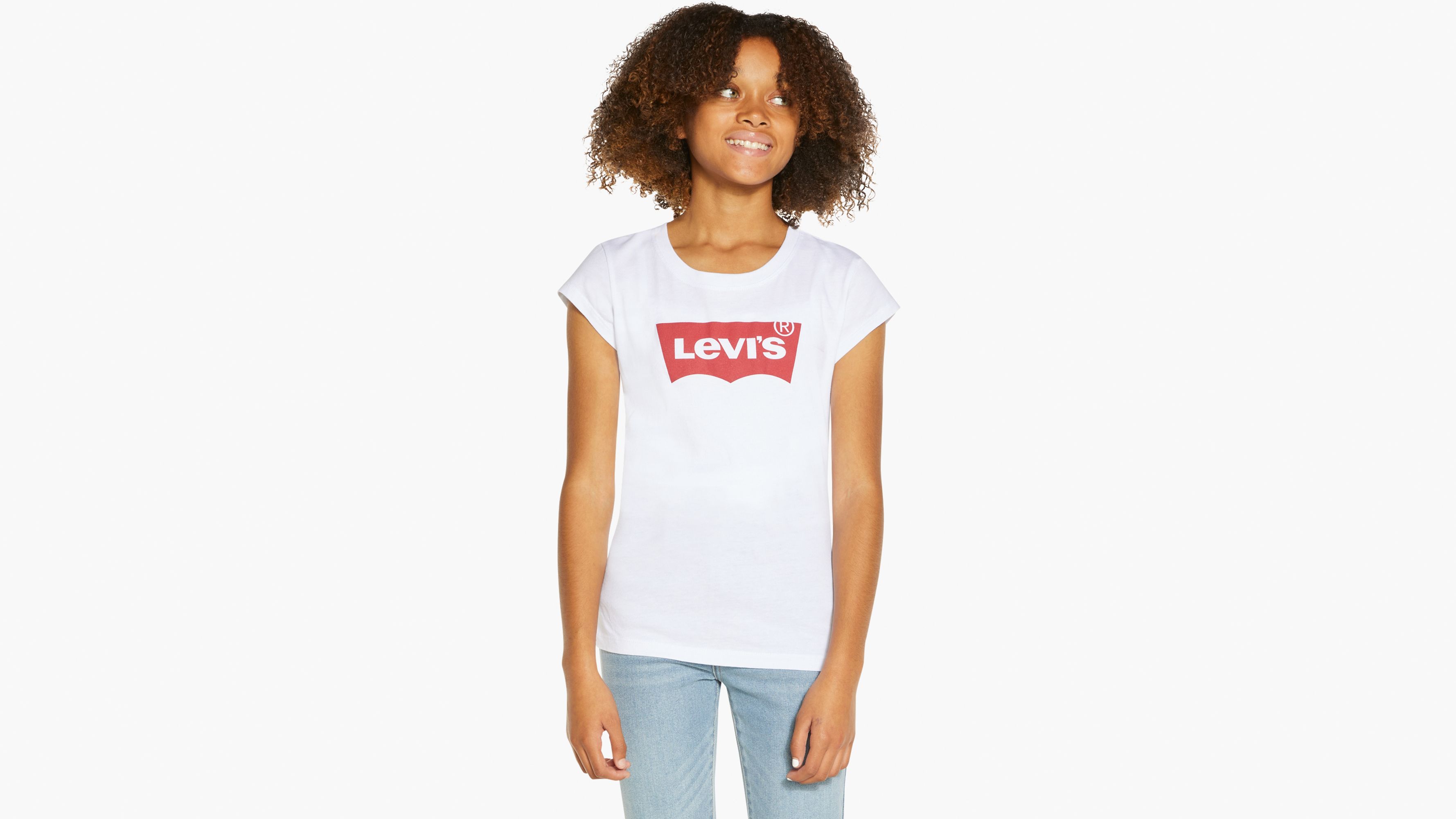 Womens white cheap levi's t shirt