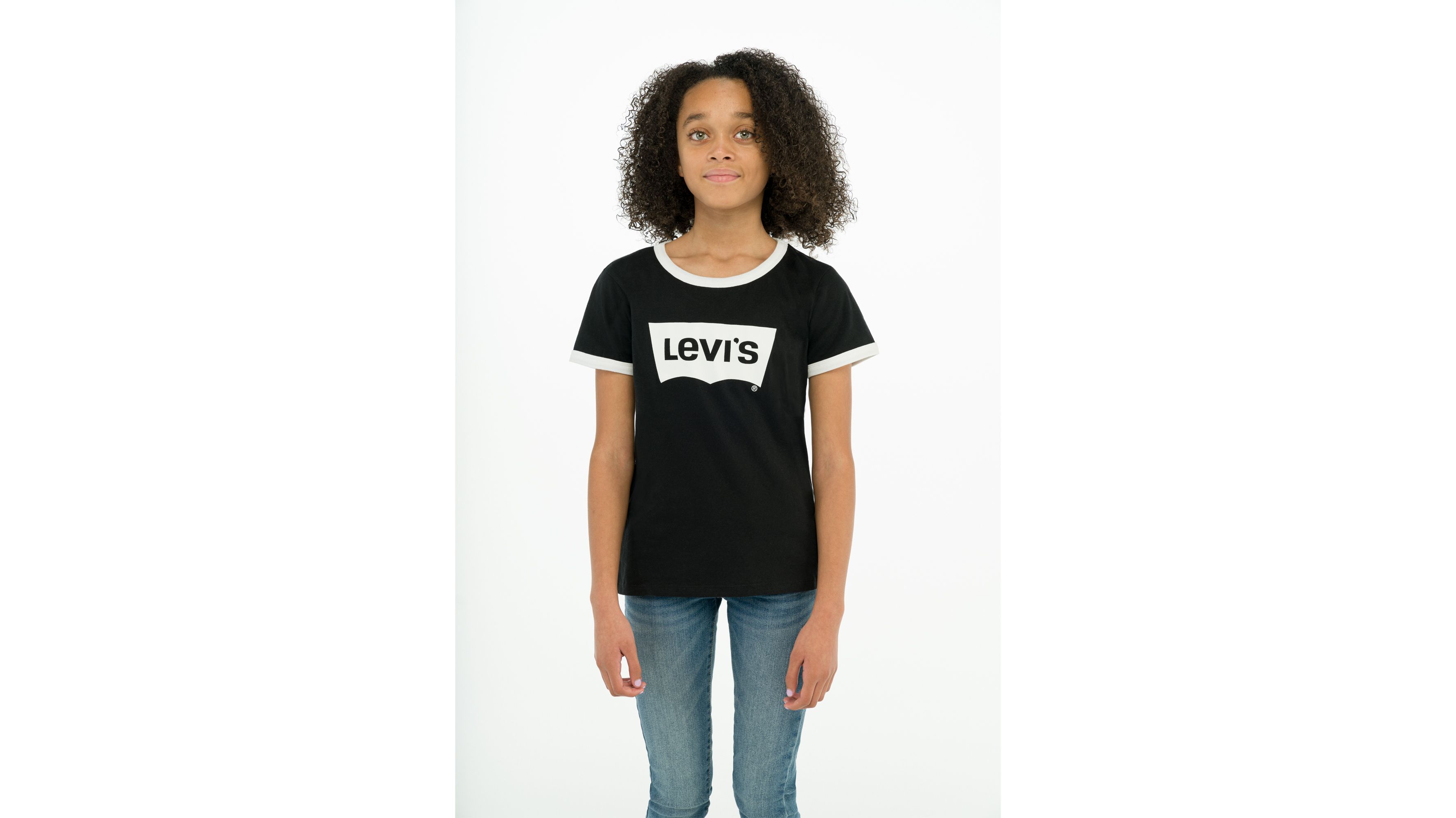 Retro Ringer T-shirt Big Girls S-xl - Black | Levi's® US