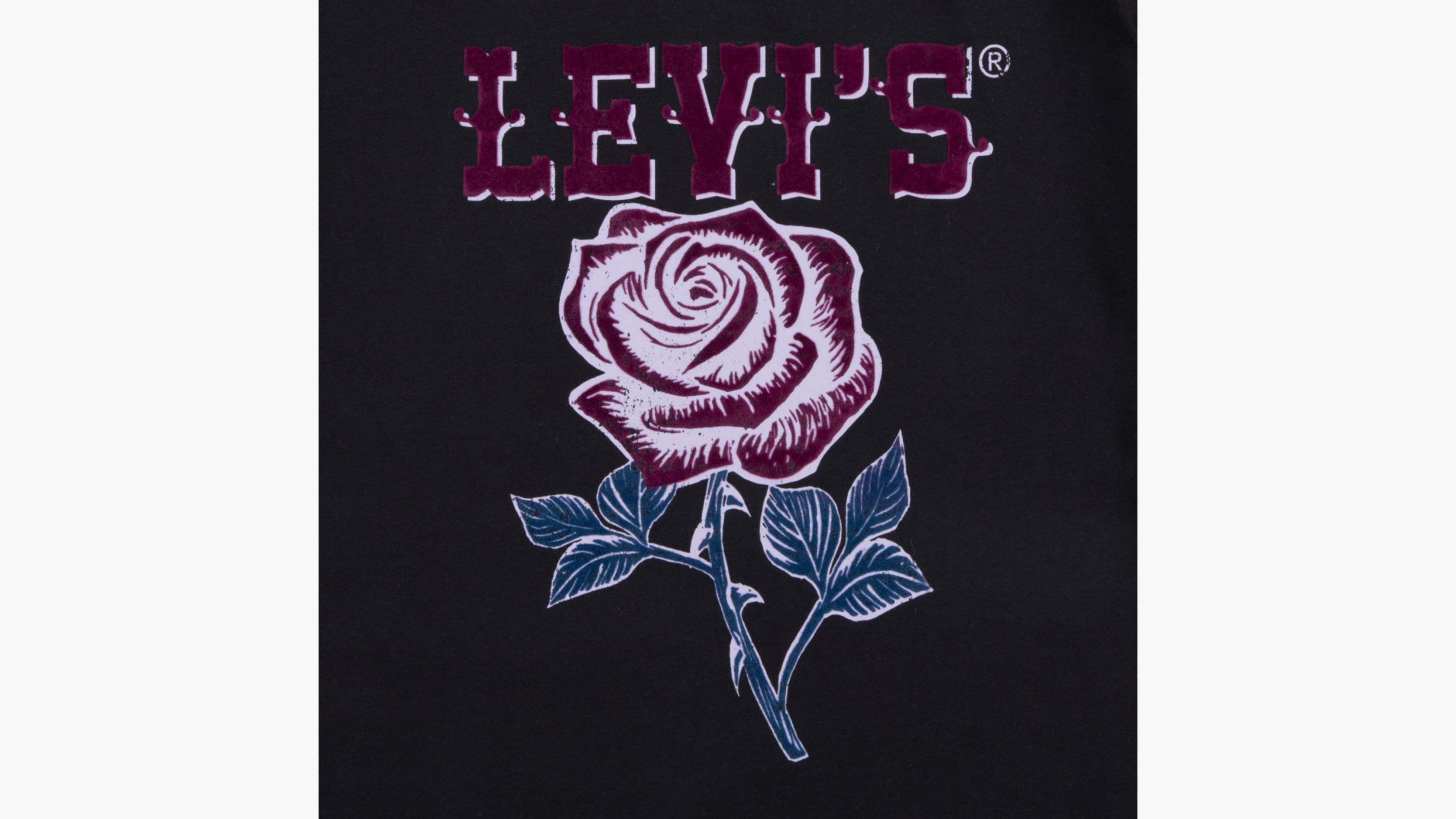 Western Roses Oversized Tee Big Girls 7-16 4
