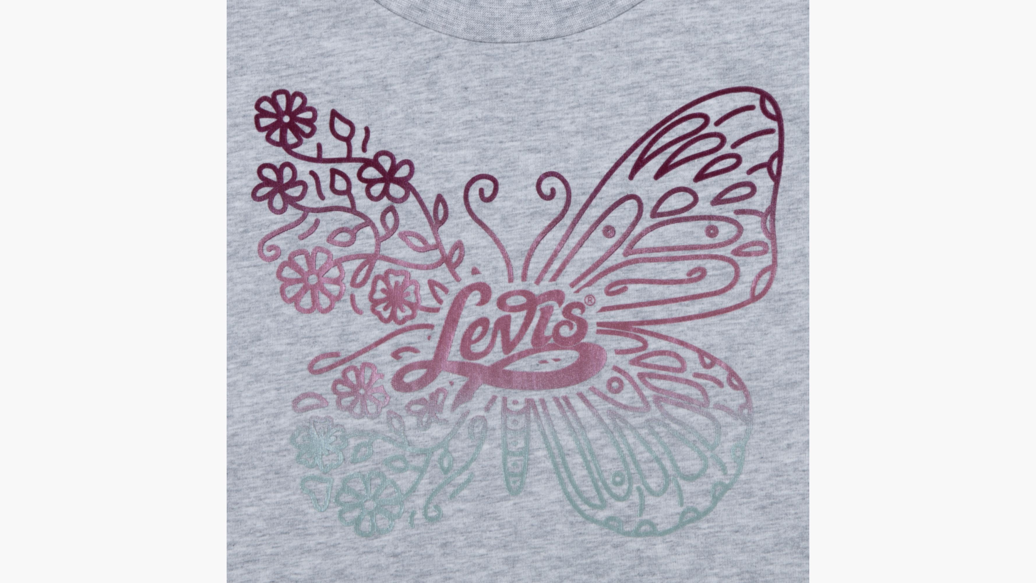 Meet And Greet Butterfly Tee Big Girls 7-16 - Grey | Levi's® US