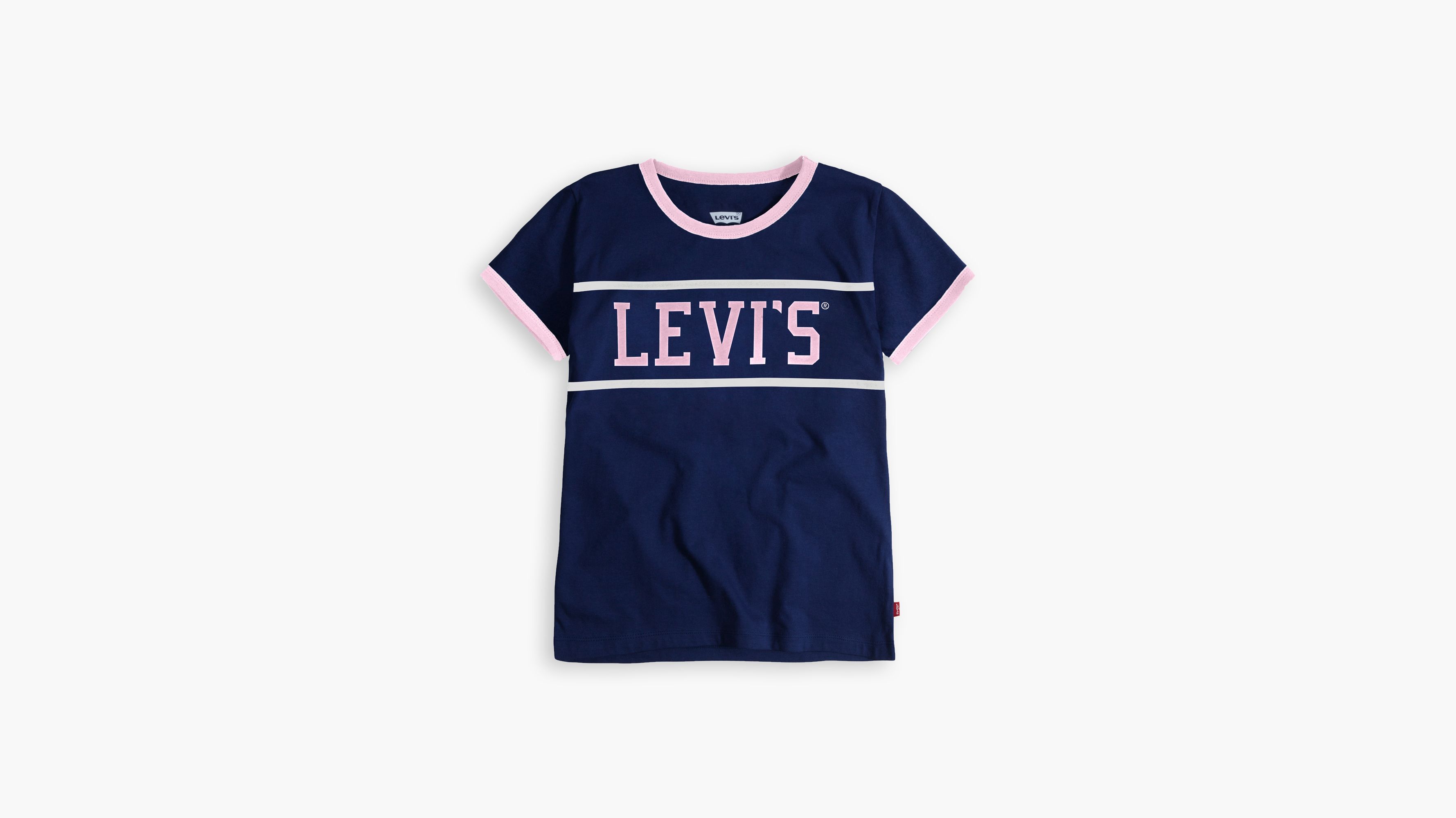 Big Girls S-XL Levi's® Ringer Tee Shirt 1