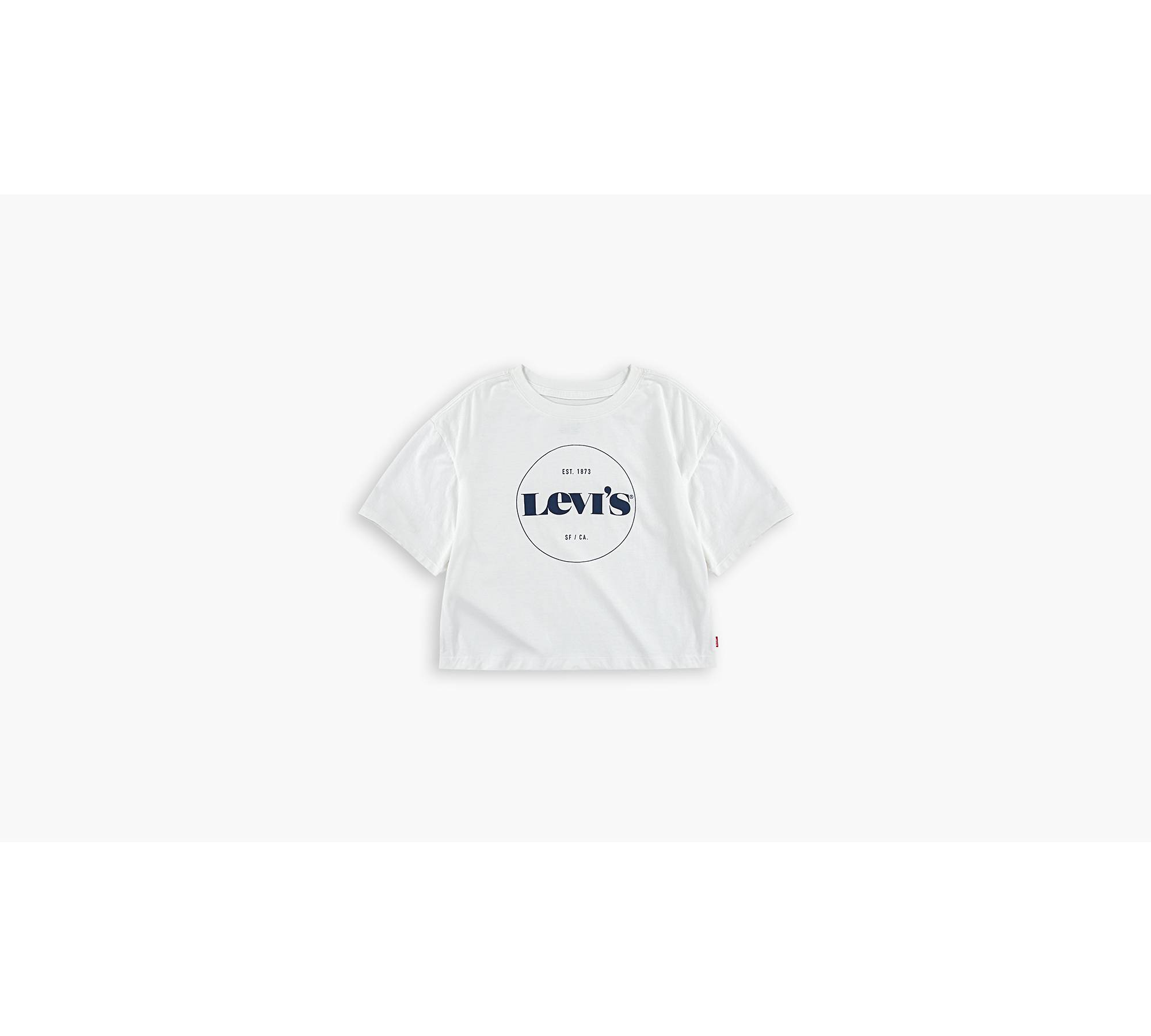 Big Girls S-xl High Rise Tee Shirt - White | Levi's® US