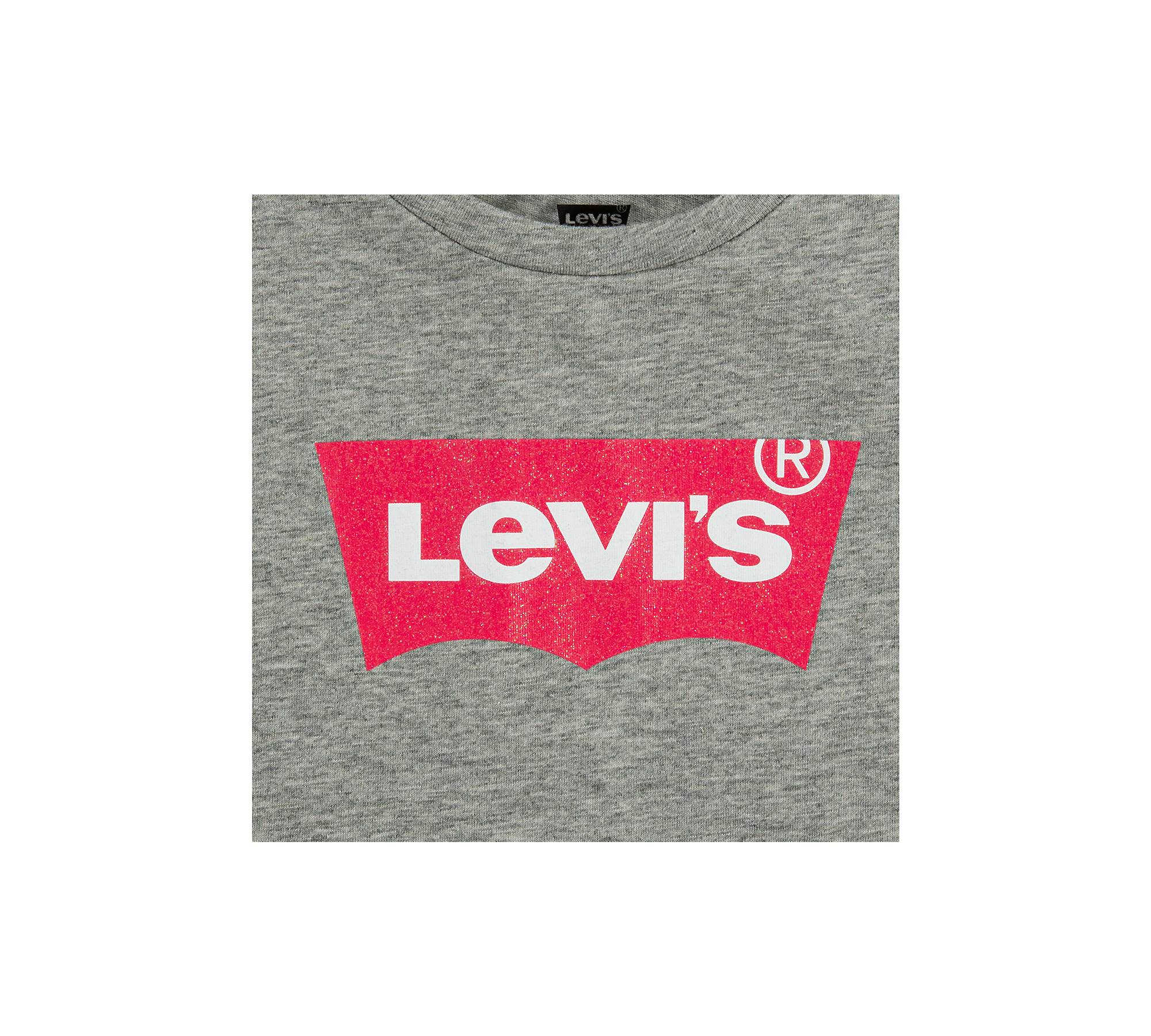 Levi’s® Logo T-shirt Little Girls 4-6x - Grey | Levi's® US