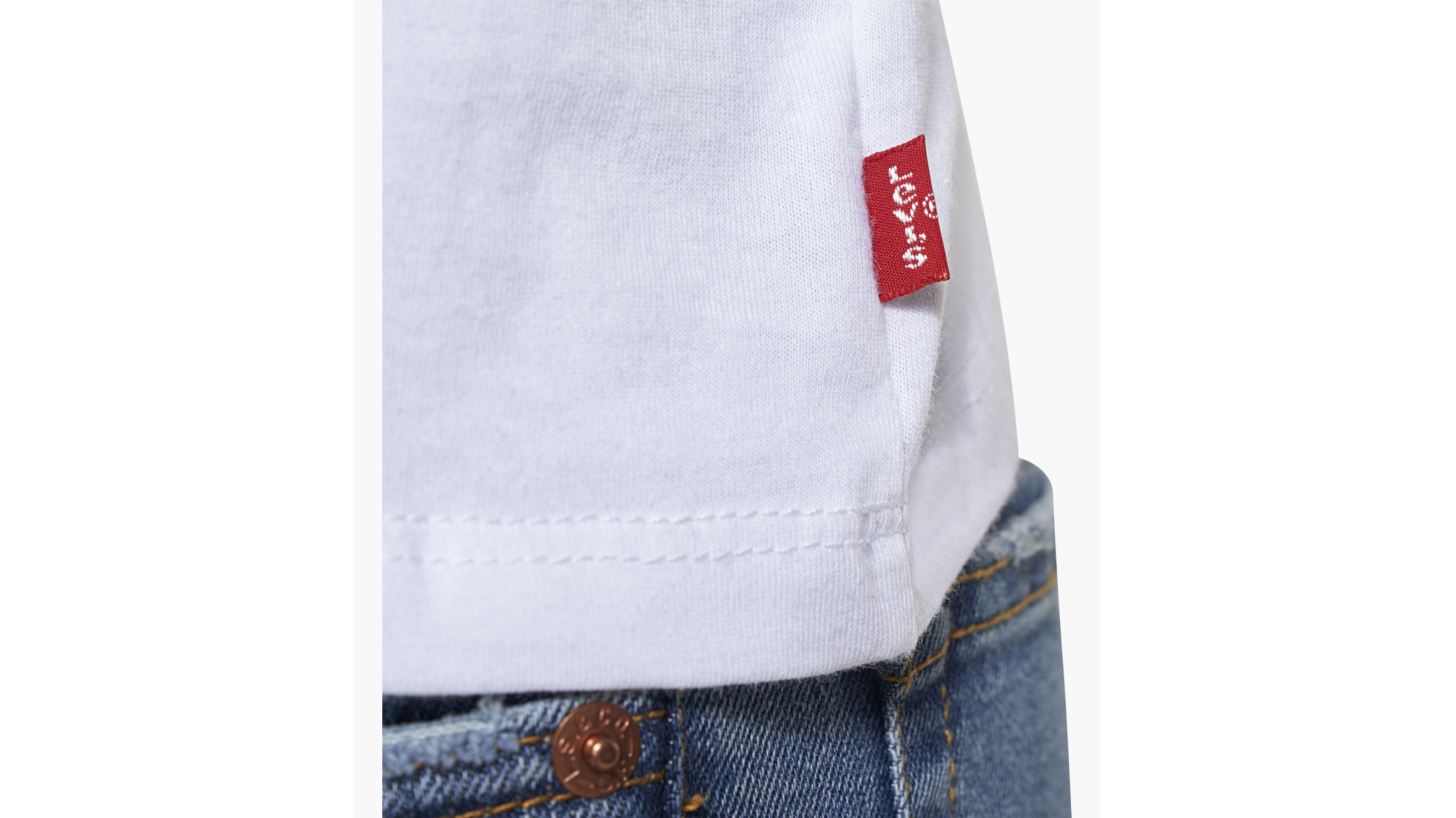 Big Girls S-xl Long Sleeve Cropped T-shirt - White | Levi