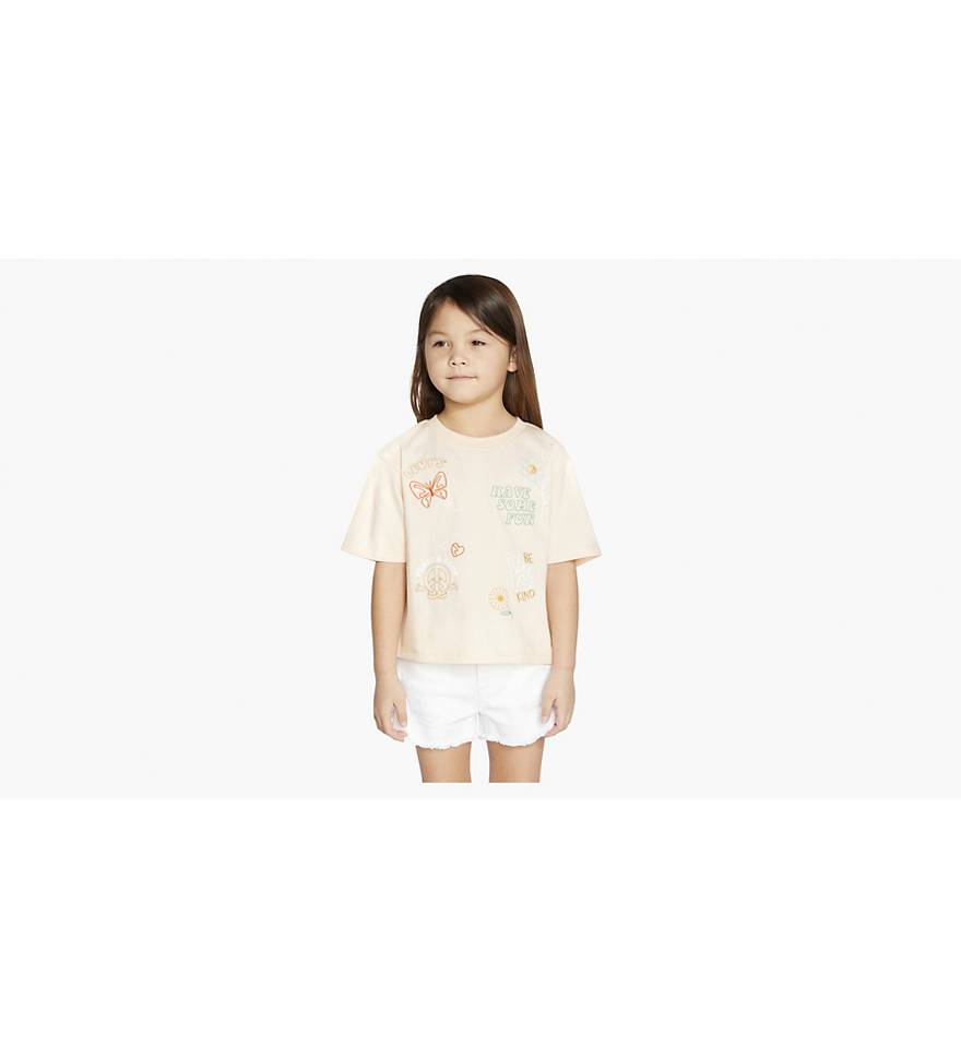 Meet And Greet Graphic T-shirt Little Girls 4-6x - Orange | Levi's® US