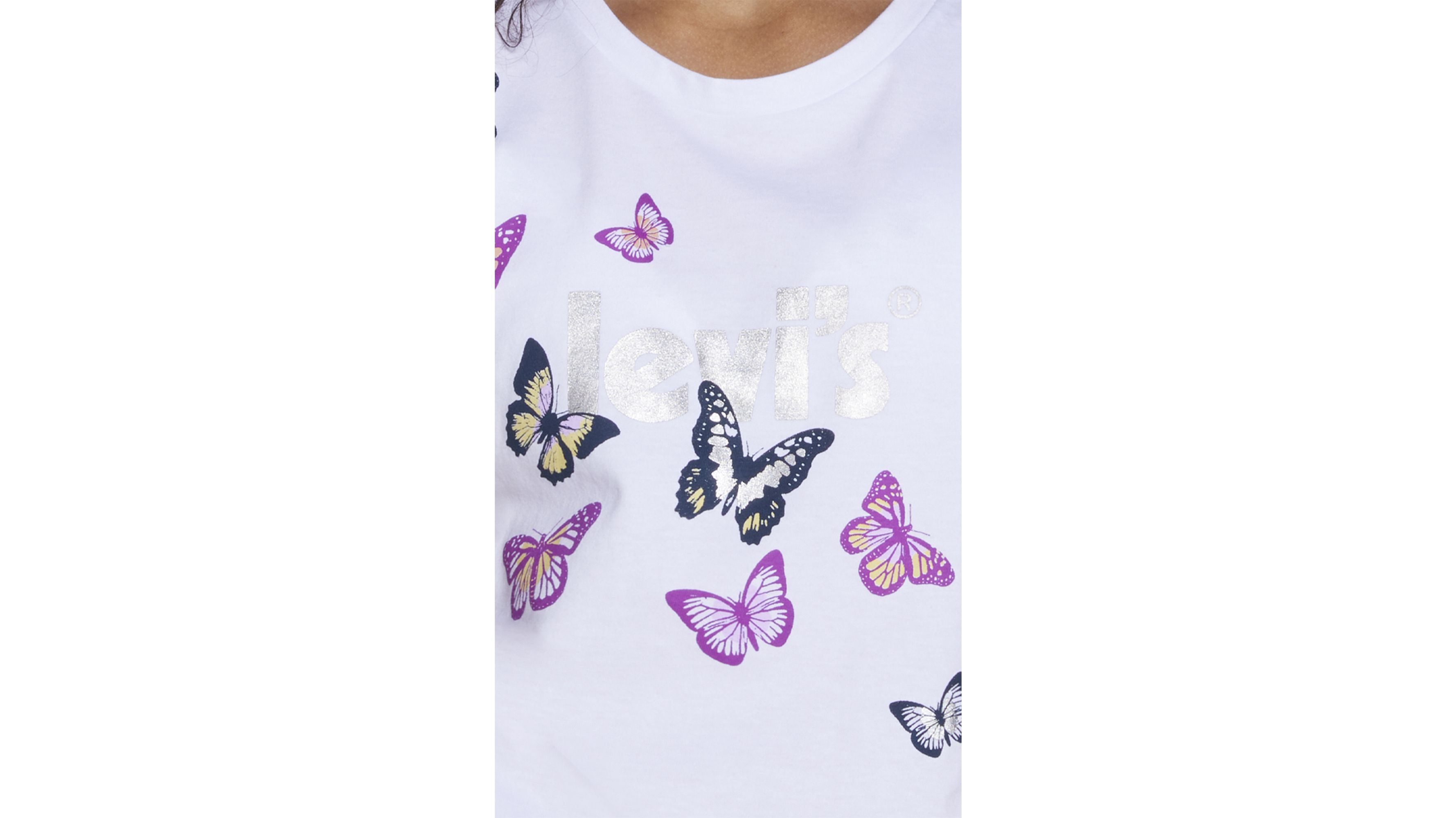Butterfly Graphic T-Shirt Big Girls S-XL 4