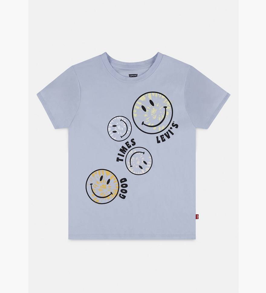 Smiley Faces Graphic T-shirt Big Girls S-xl - Blue | Levi's® US