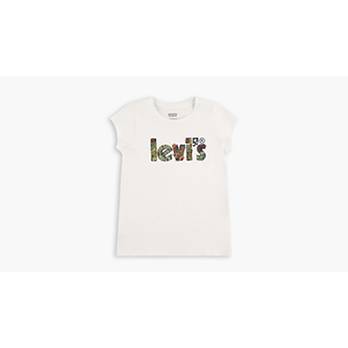 Levi's® Short Sleeve Poster Logo Tee Little Girls 4-6x 1