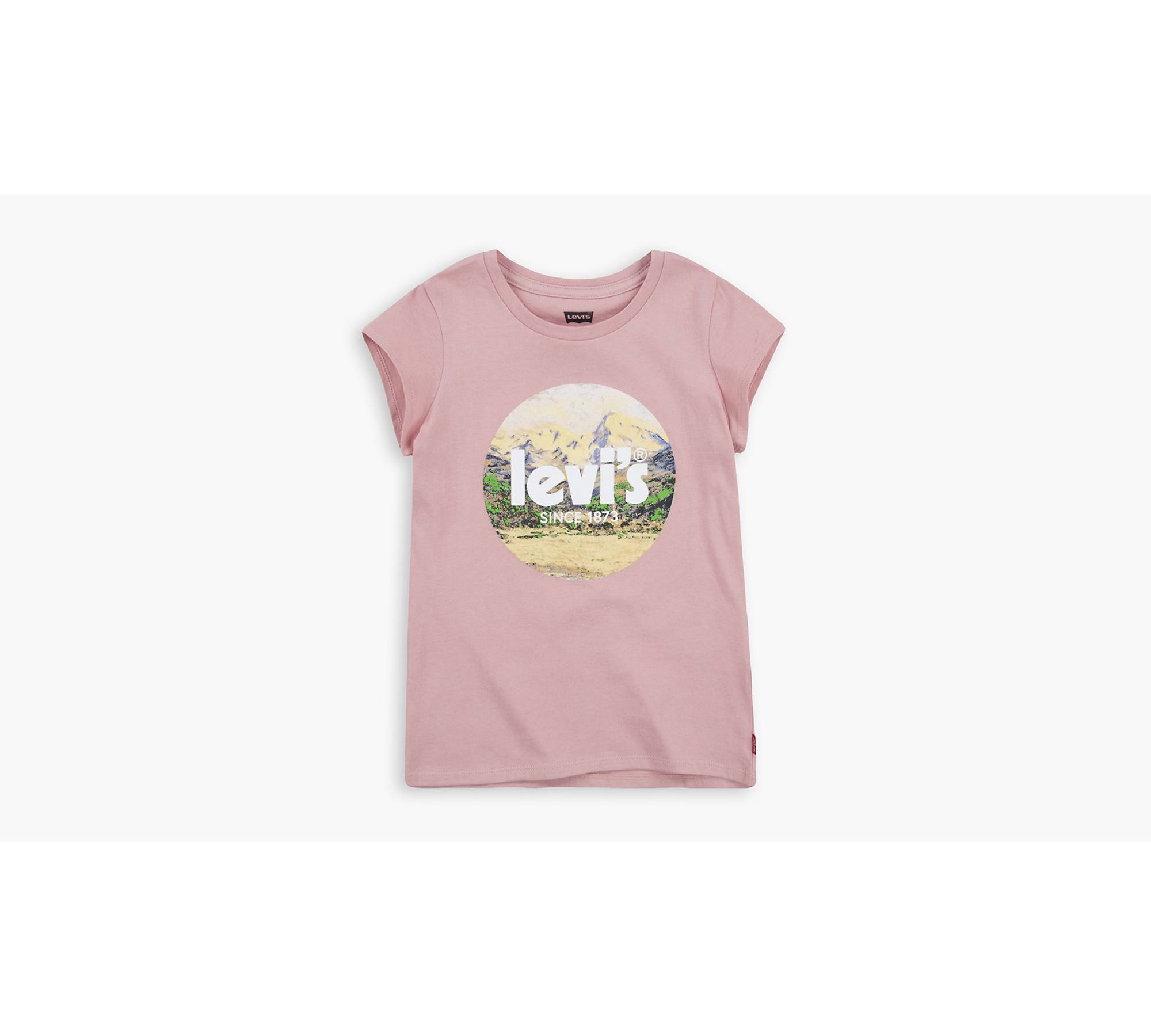 Levi's® Mountain Logo Short Sleeve Tee Little Girls 4-6x 1
