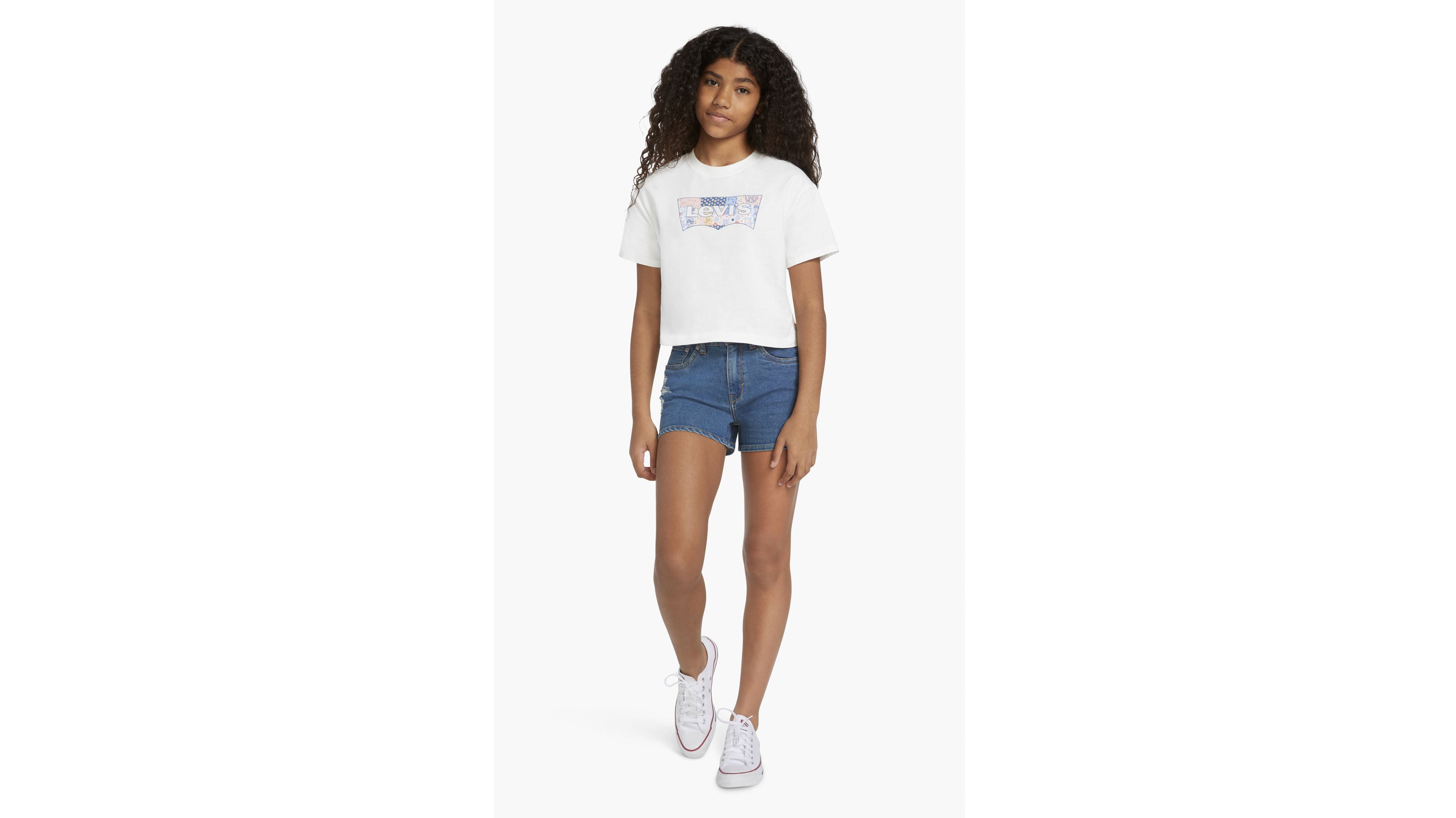 Meet And Greet Logo Tee Big Girls S-xl - White | Levi's® US