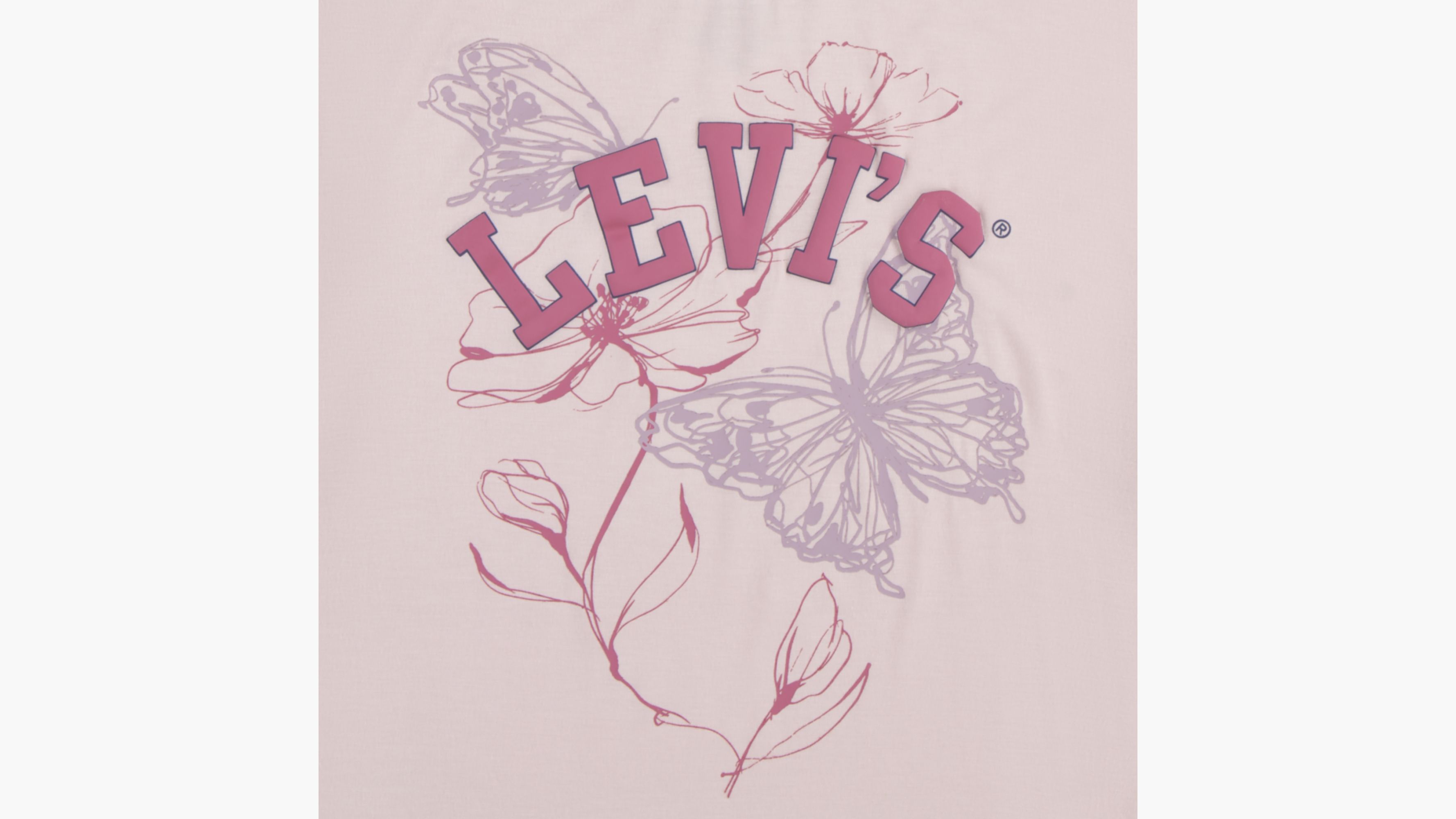 Floral Oversized Tee Big Girls 7-16 - White | Levi's® US