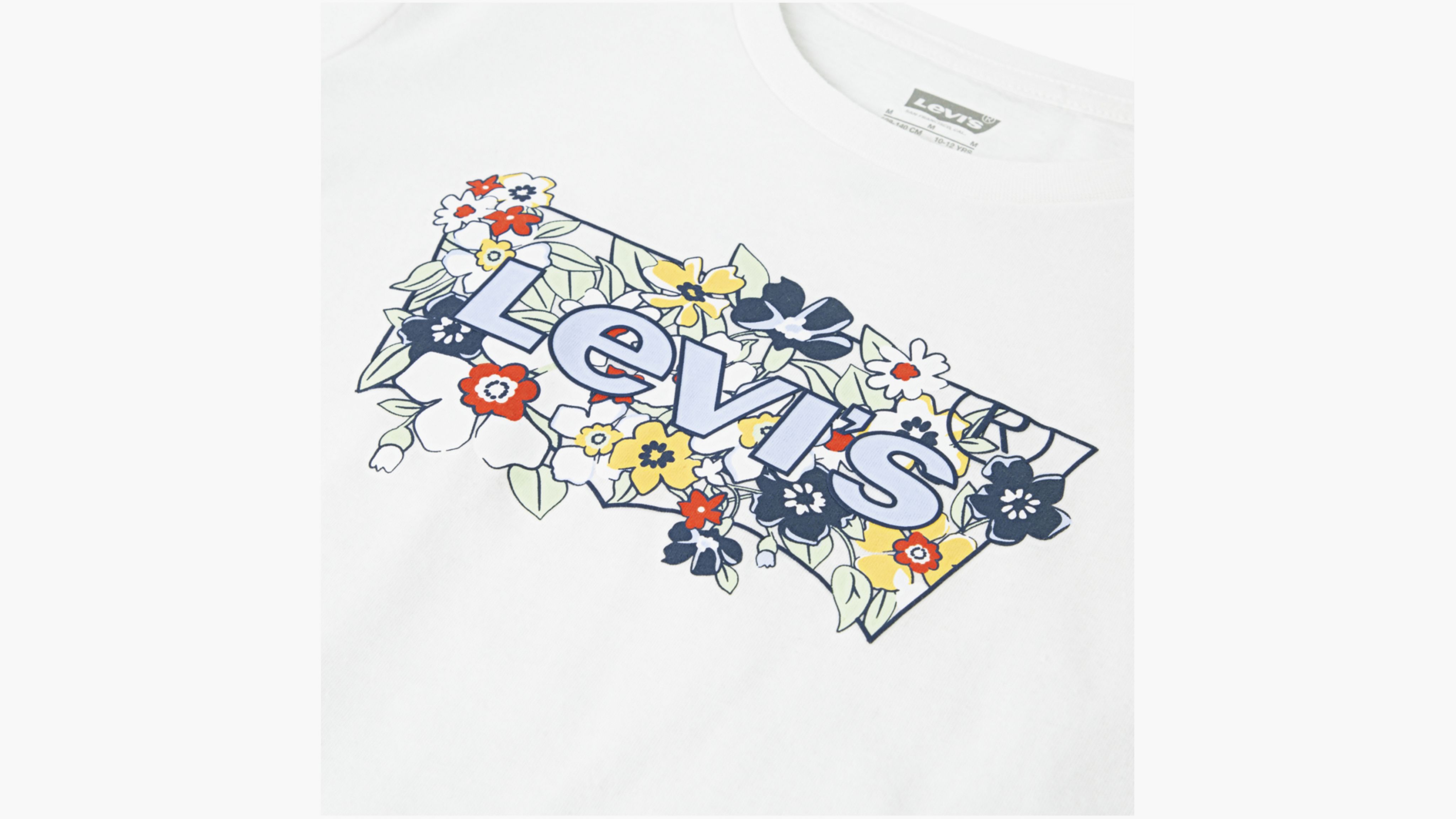 Levi's Batwing Tee Little Girls 4-6x T-shirt 6 In Bright White