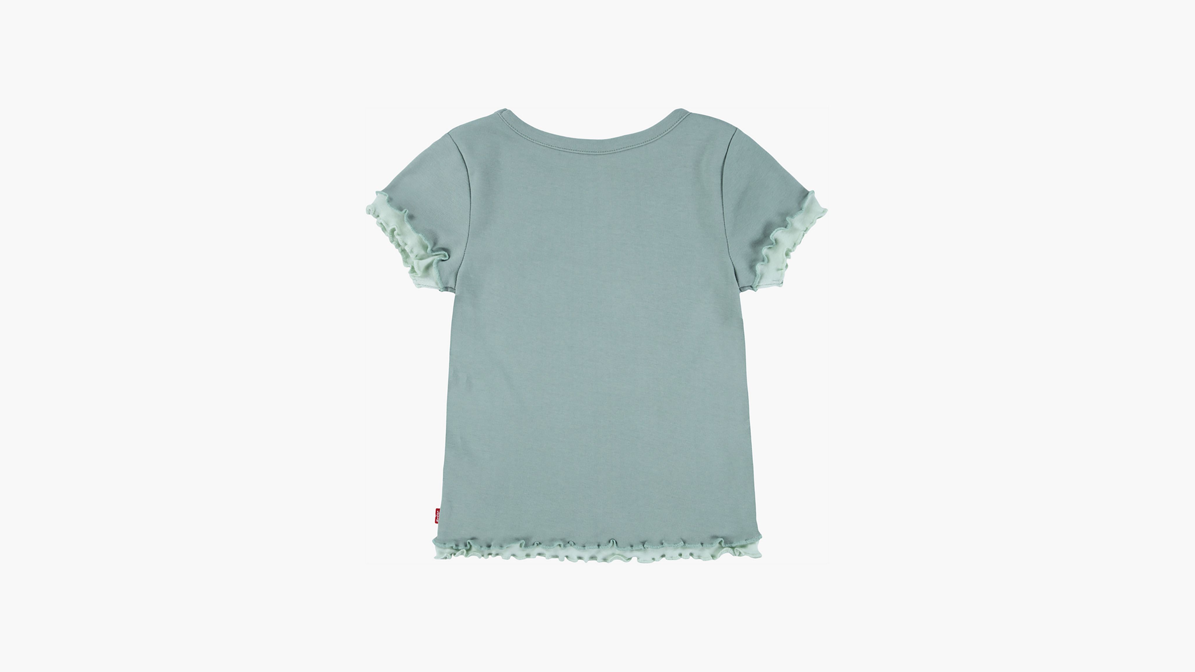 Levi's Double Layer Knit Top Big Girls S-xl Xl In  Green Mile