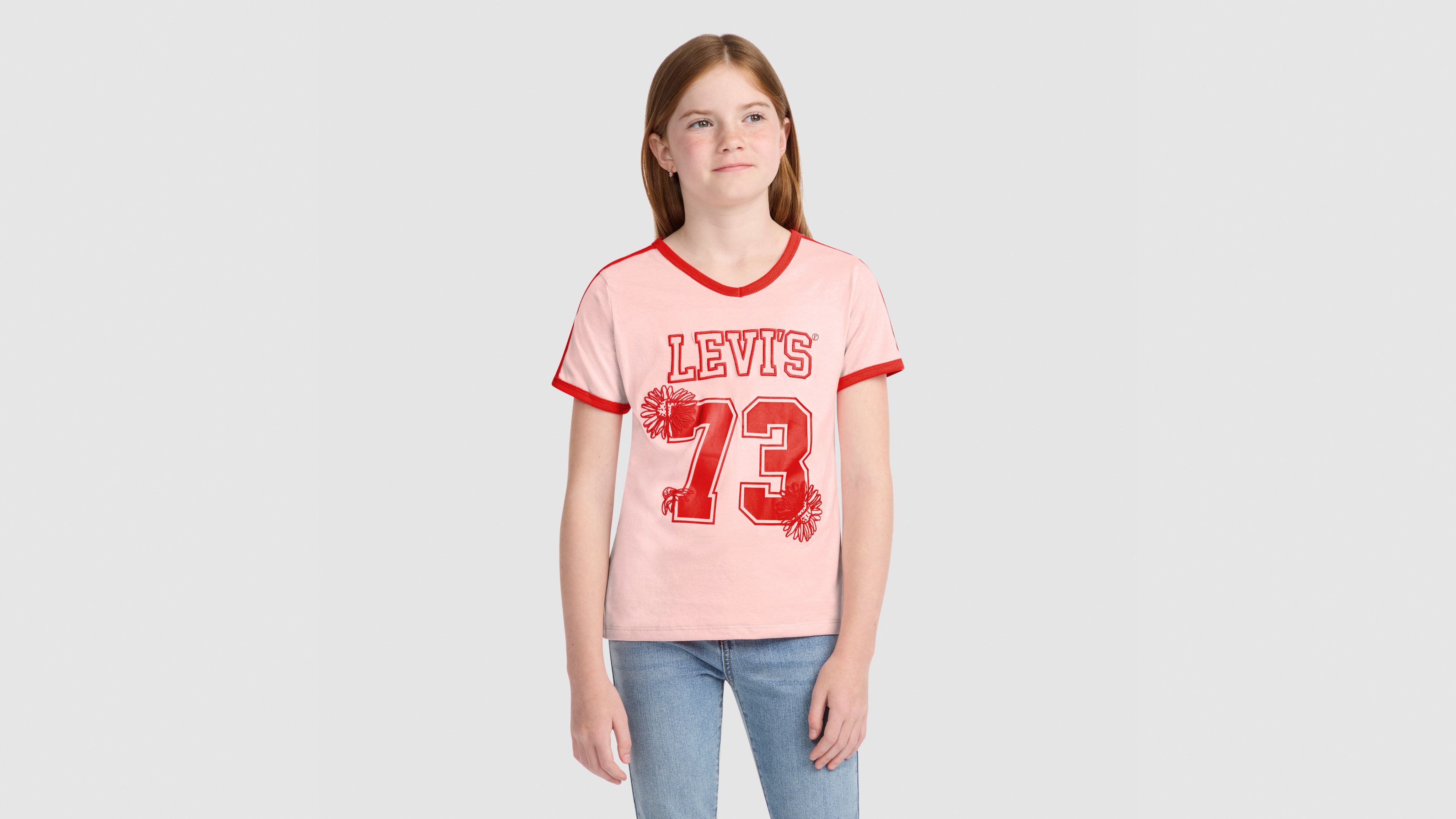 Vneck Sporty Top Big Girls S-XL